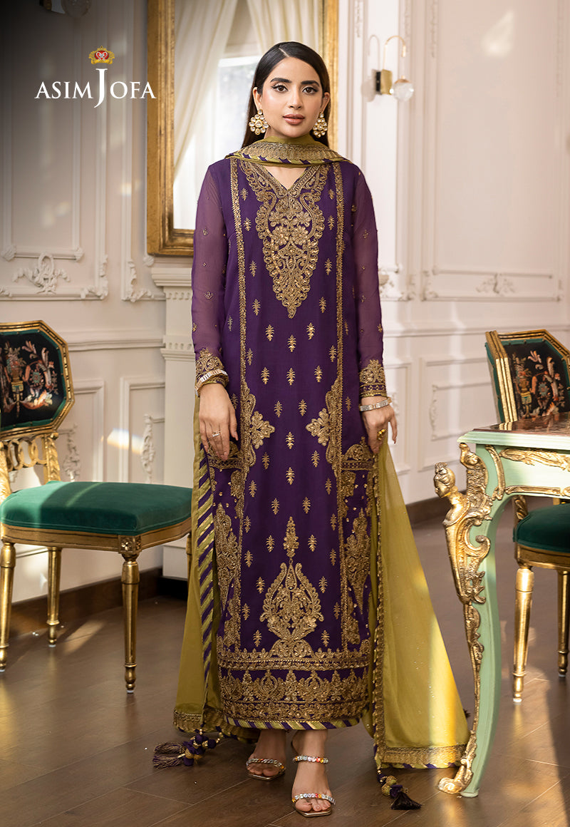 AJJM-18 EMBROIDERED CHIFFON 3 PCS