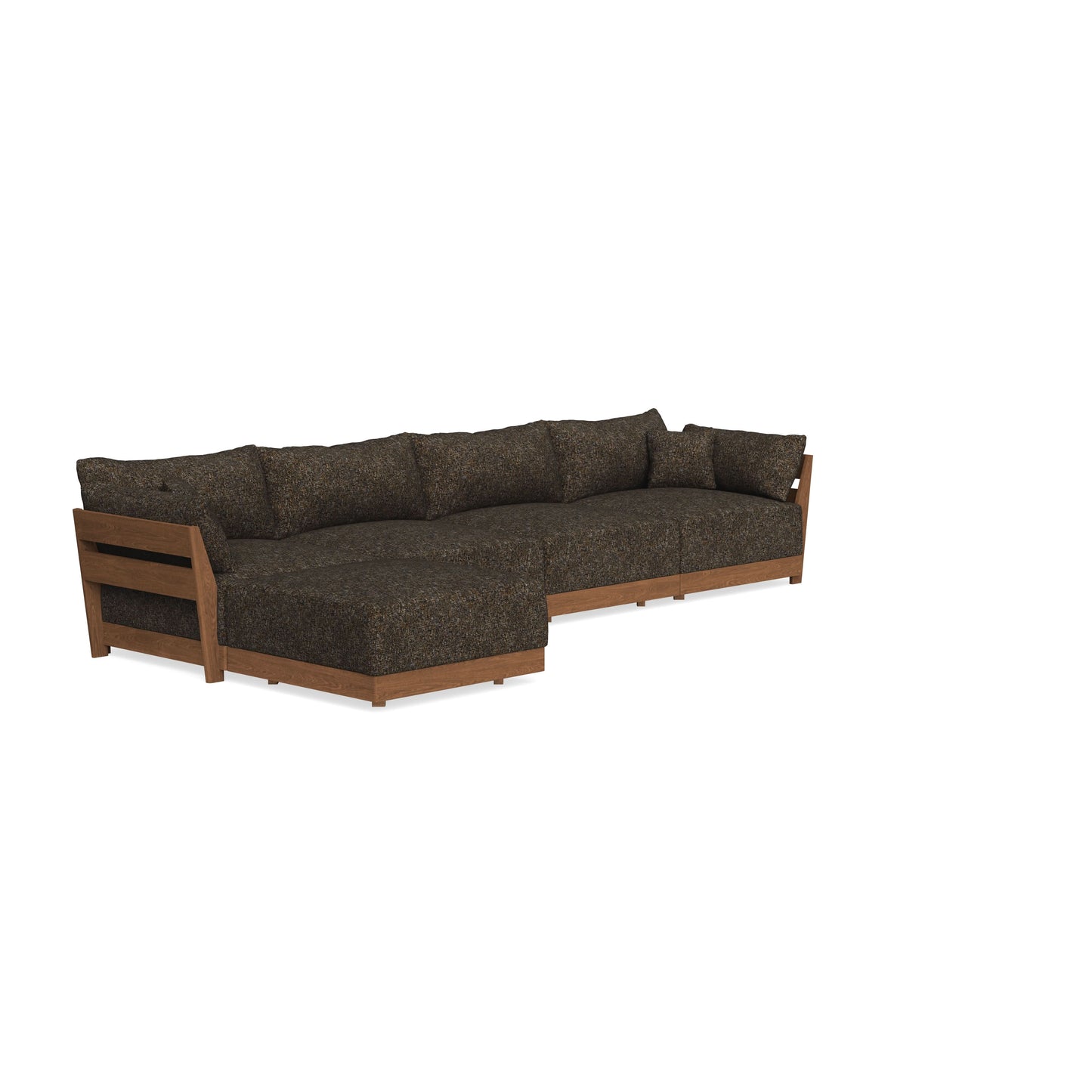 Modular Bondi Espresso 4-Seater Sectional in Phantom | Classic Blend