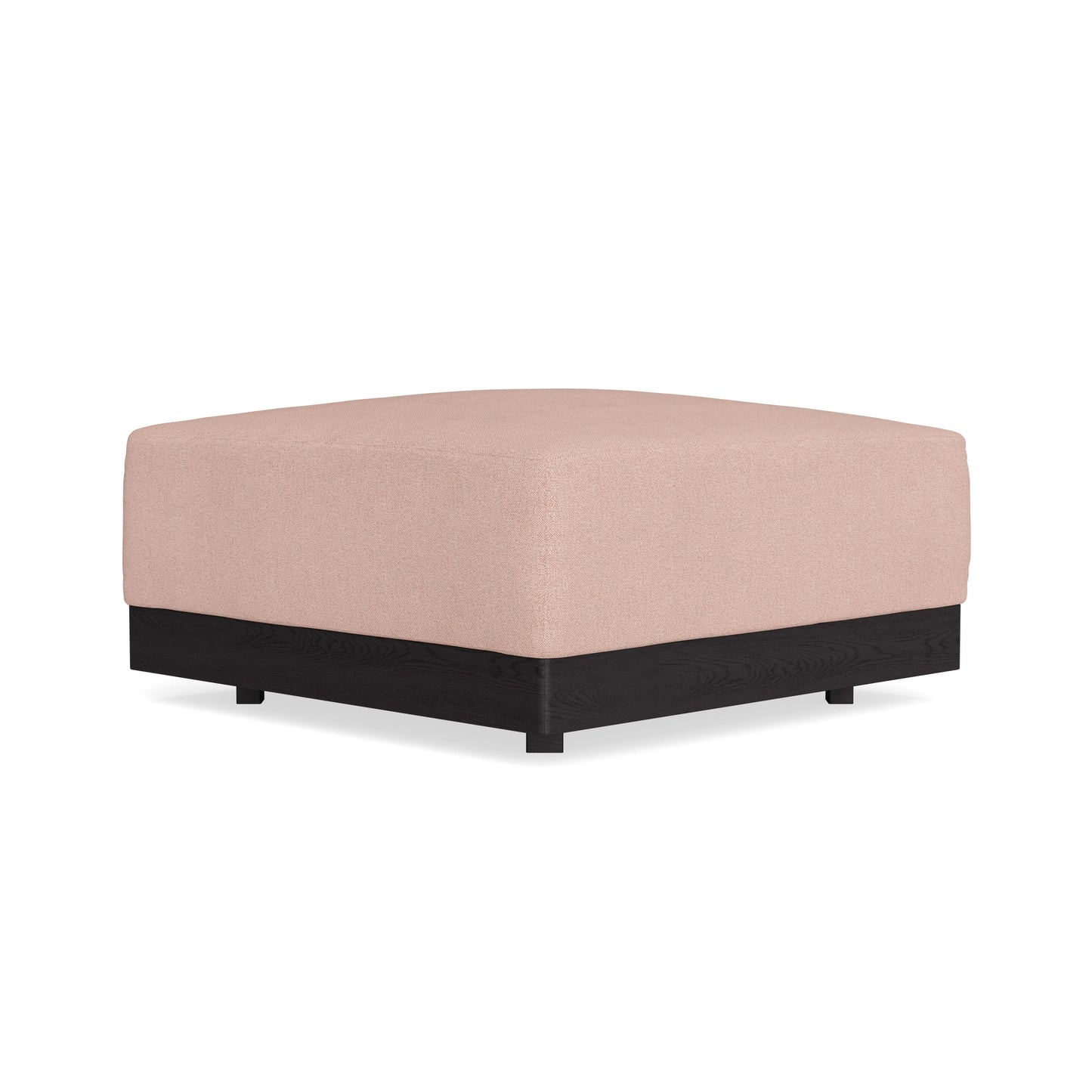 Modular Bondi Black Ottoman in Rose Quartz | Classic Blend
