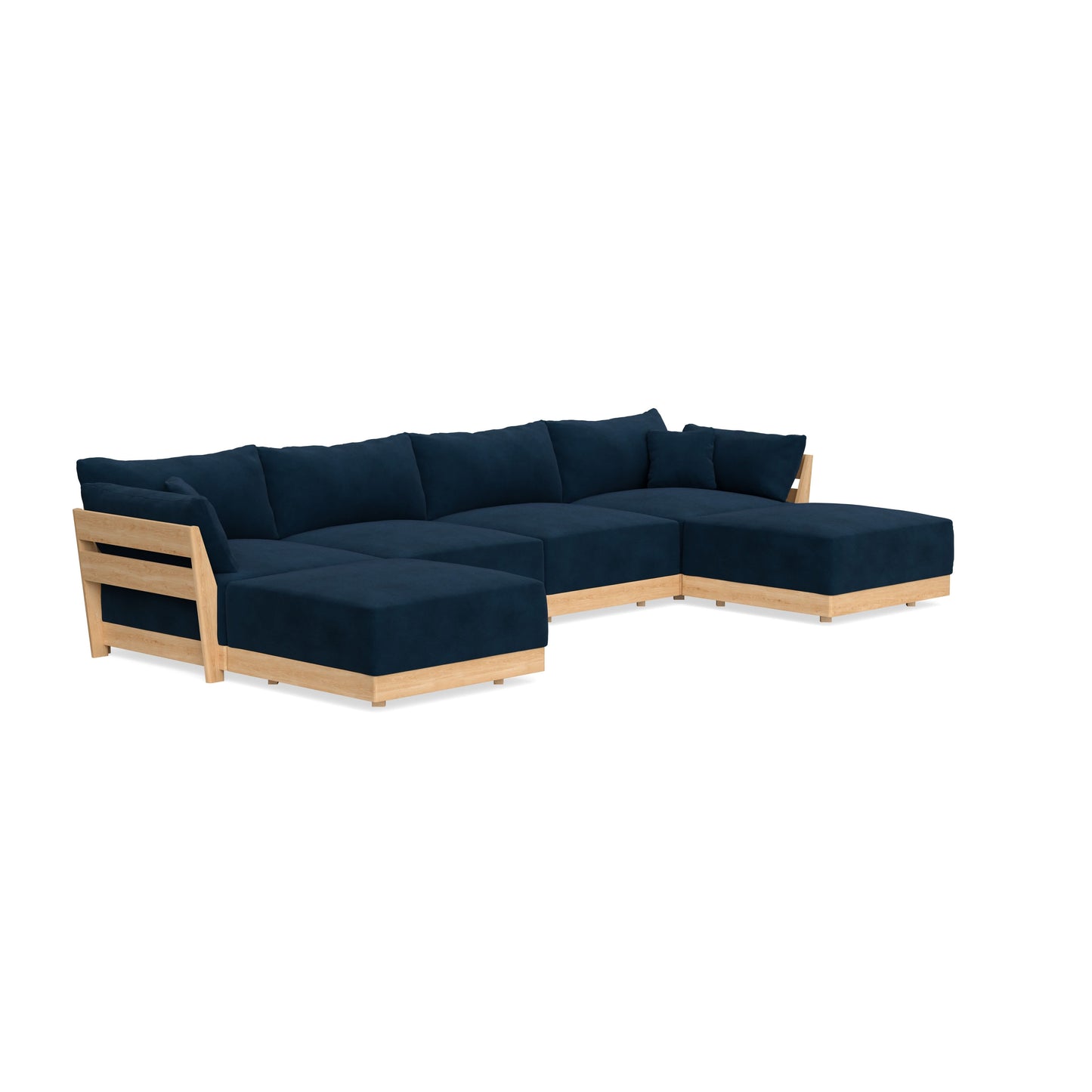 Slipcover Only - Modular Bondi 4-Seater U-Sectional in Royal Blue
