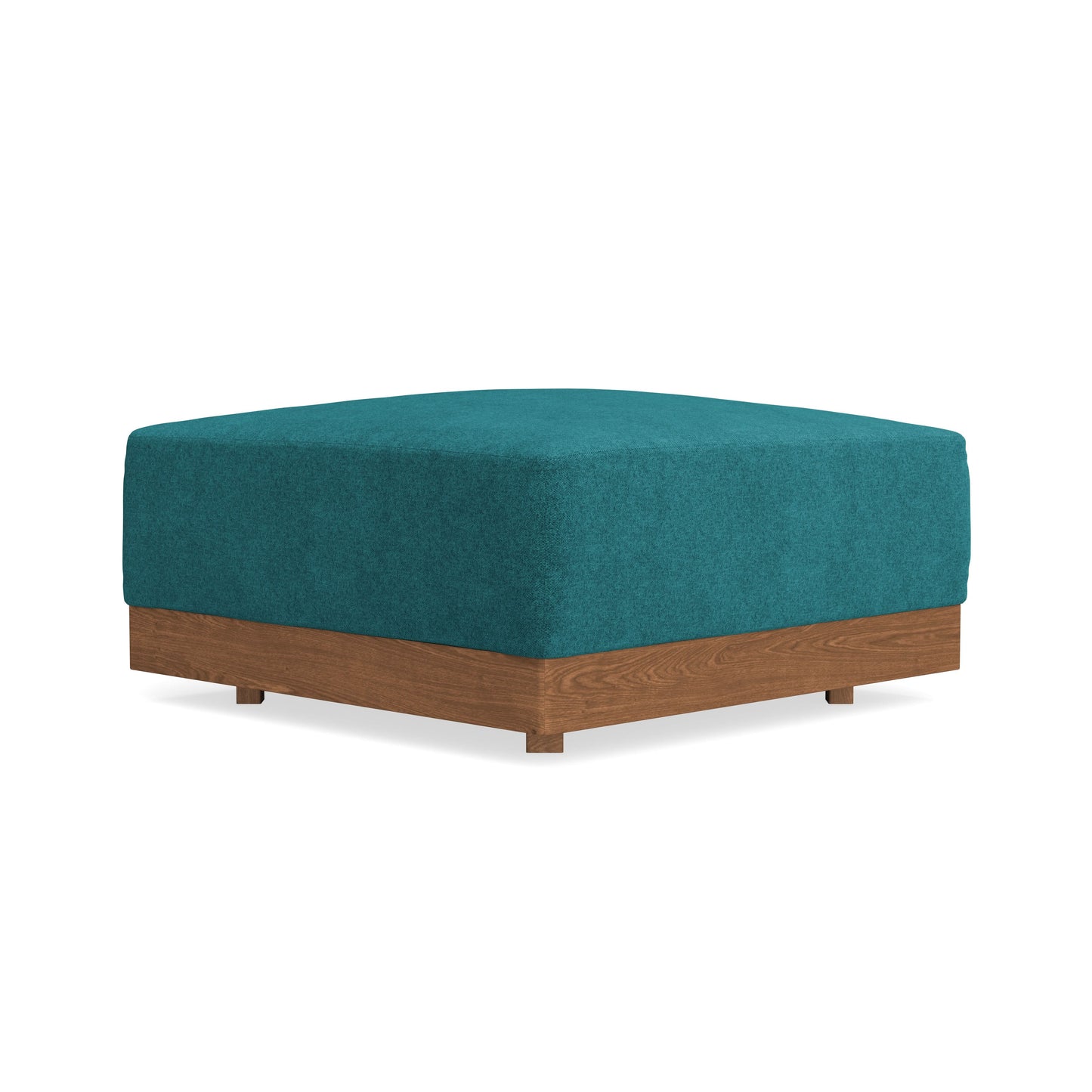 Modular Bondi Espresso Ottoman in Ocean | Memory Foam Blend