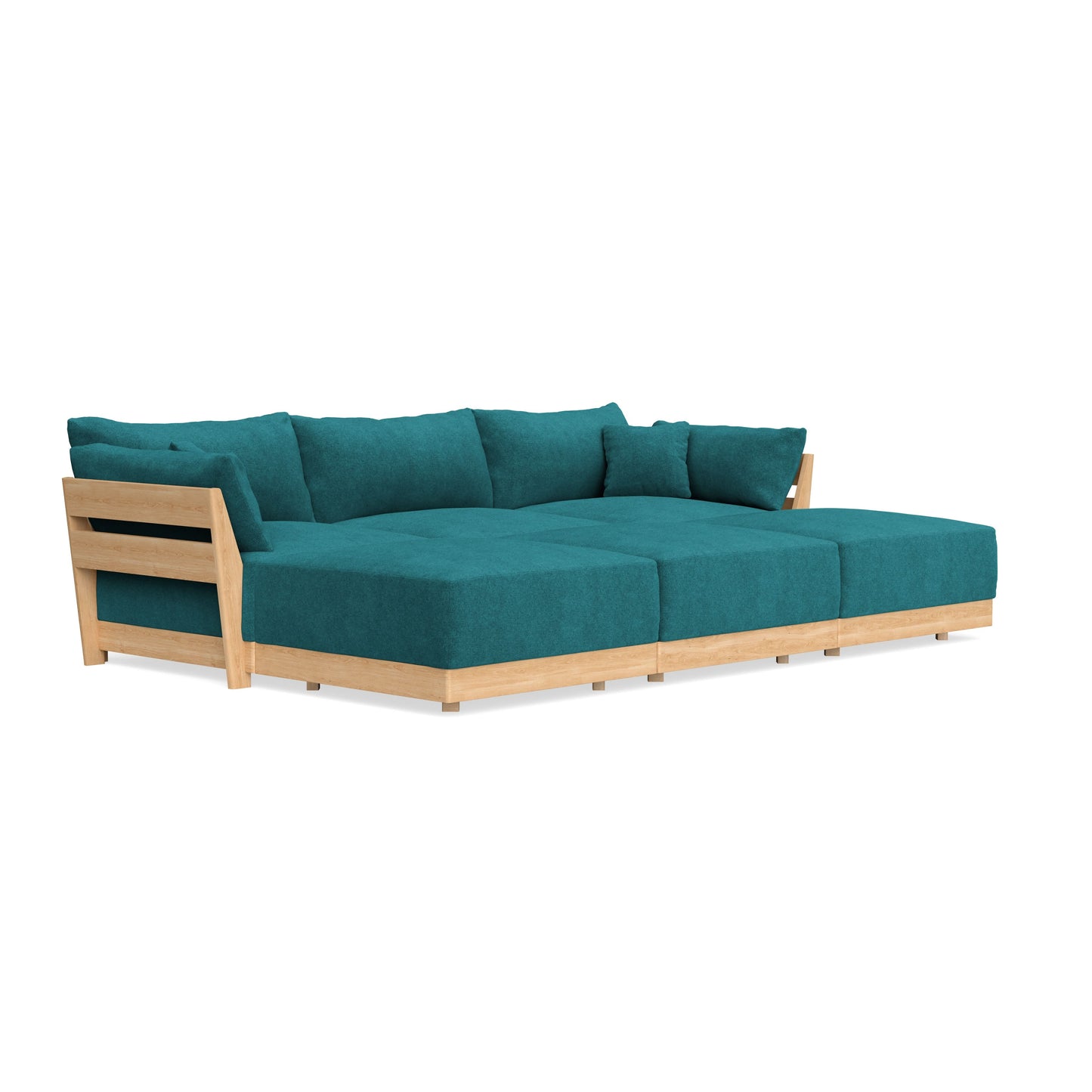 Slipcover Only - Modular Bondi 3-Seater Daybed Sofa Sectional in Ocean