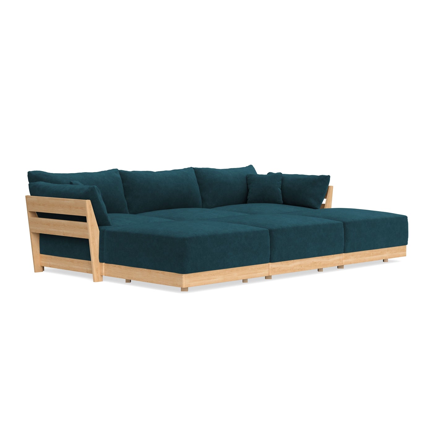 Slipcover Only - Modular Bondi 3-Seater Daybed Sofa Sectional in Indigo