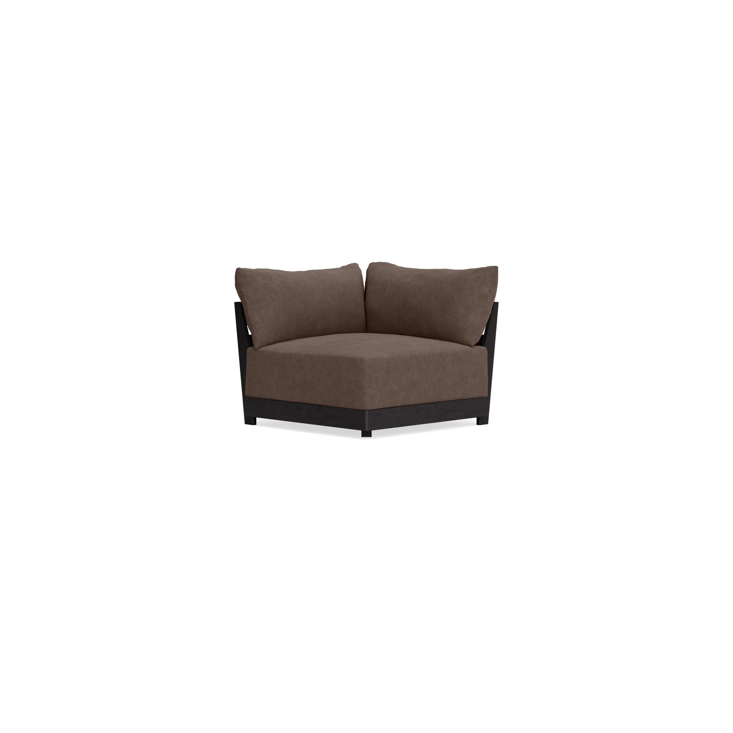 Modular Bondi Black Corner Chair in Chocolate | Classic Blend