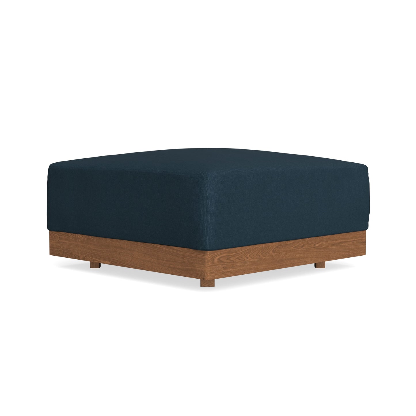 Modular Bondi Espresso Ottoman in Navy Blue | Memory Foam Blend