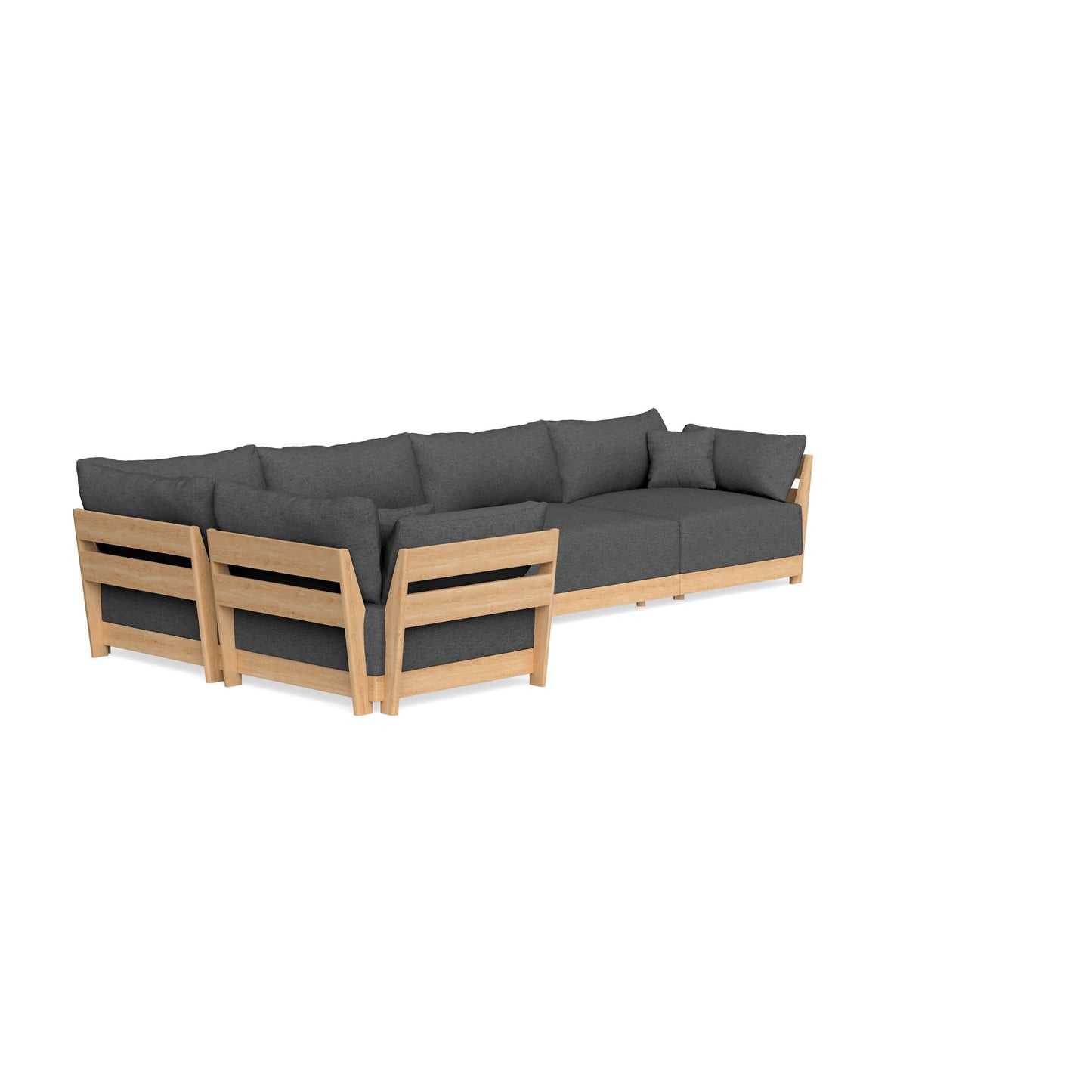 Slipcover Only - Modular Bondi 5-Seater L-Sectional in Pebble