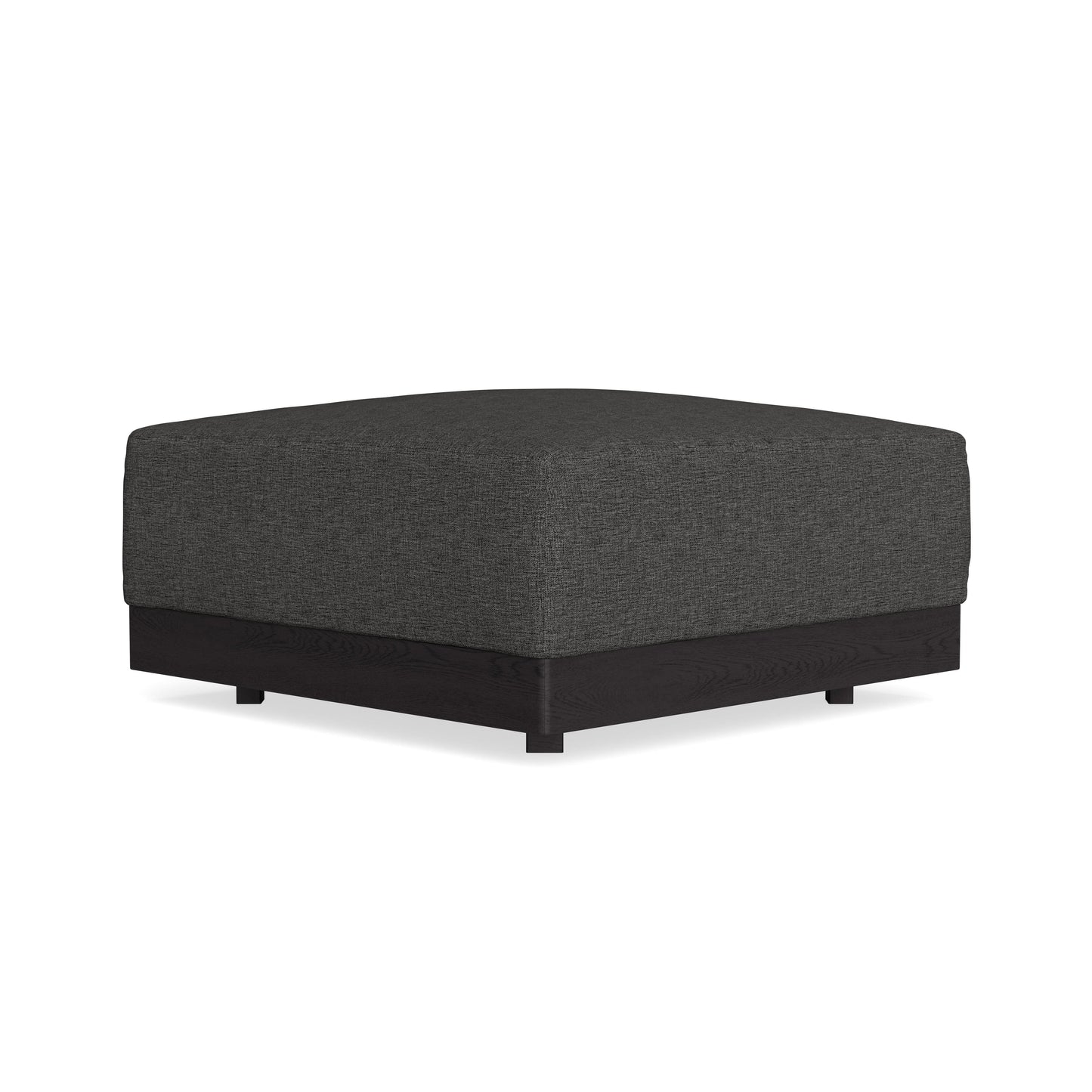 Modular Bondi Black Ottoman in Graphite | Classic Blend