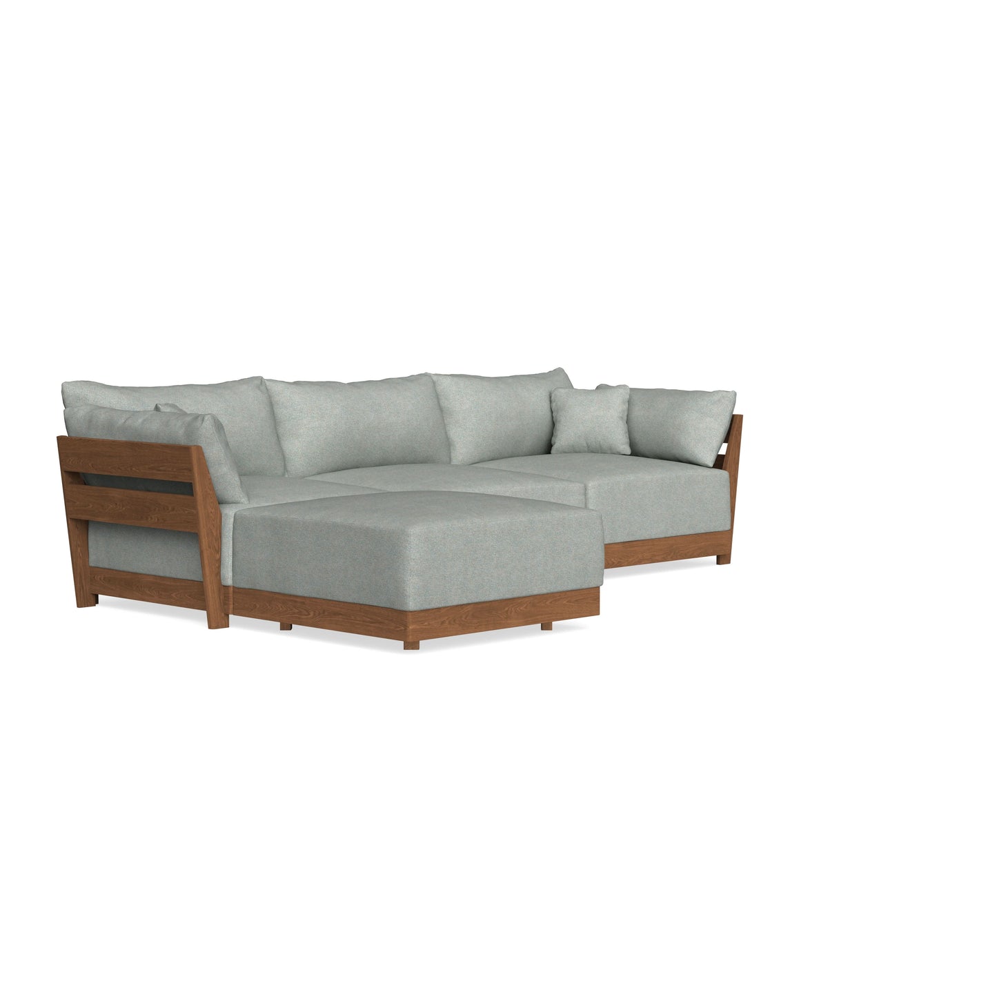 Modular Bondi Espresso 3-Seater Sectional in Spa | Memory Foam Blend
