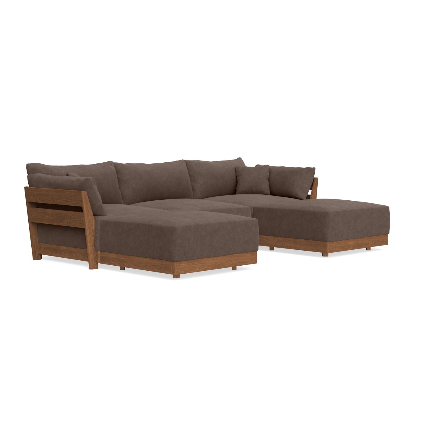 Modular Bondi Espresso 3-Seater U-Sectional in Chocolate | Classic Blend