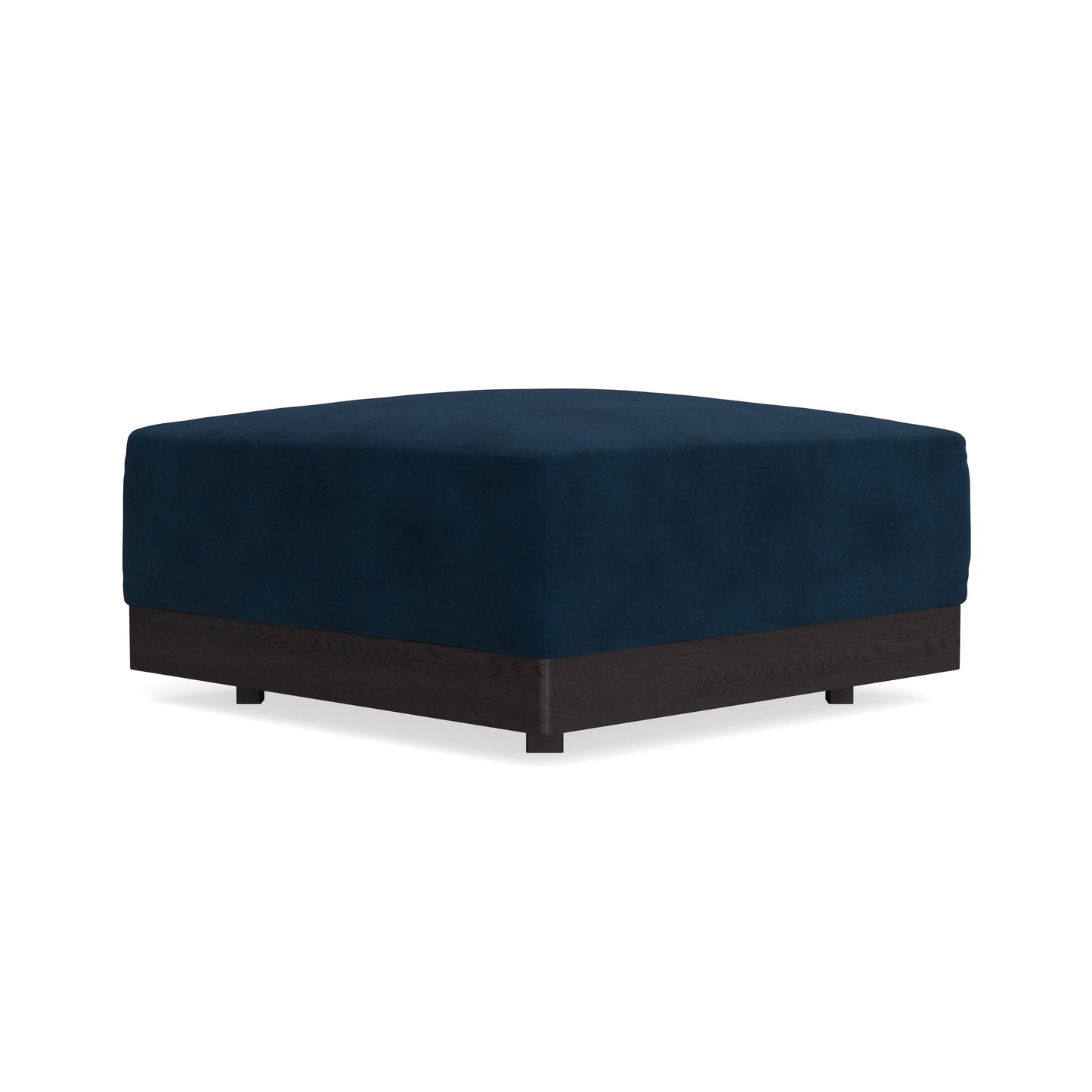 Modular Bondi Black Ottoman in Royal Blue | Classic Blend