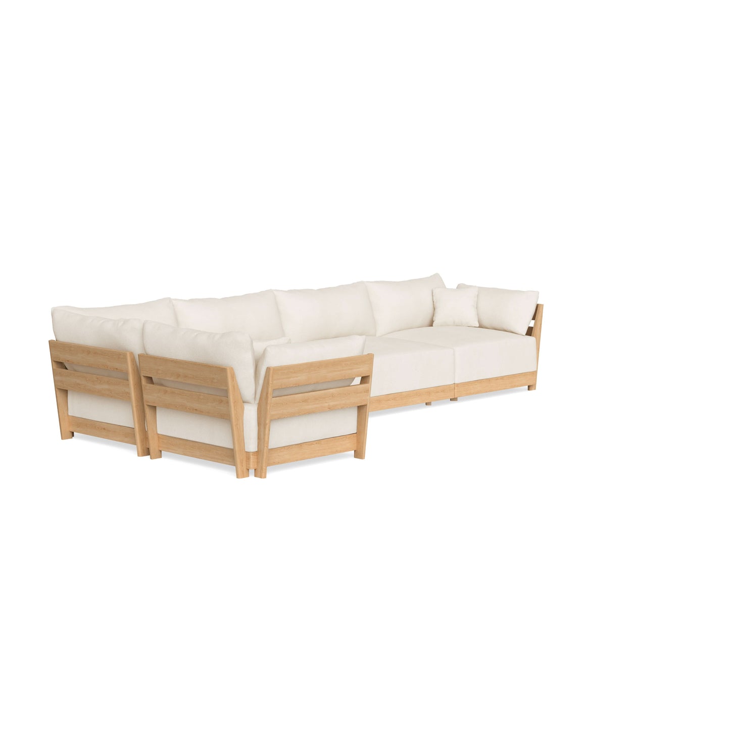 Slipcover Only - Modular Bondi 5-Seater L-Sectional in Powder