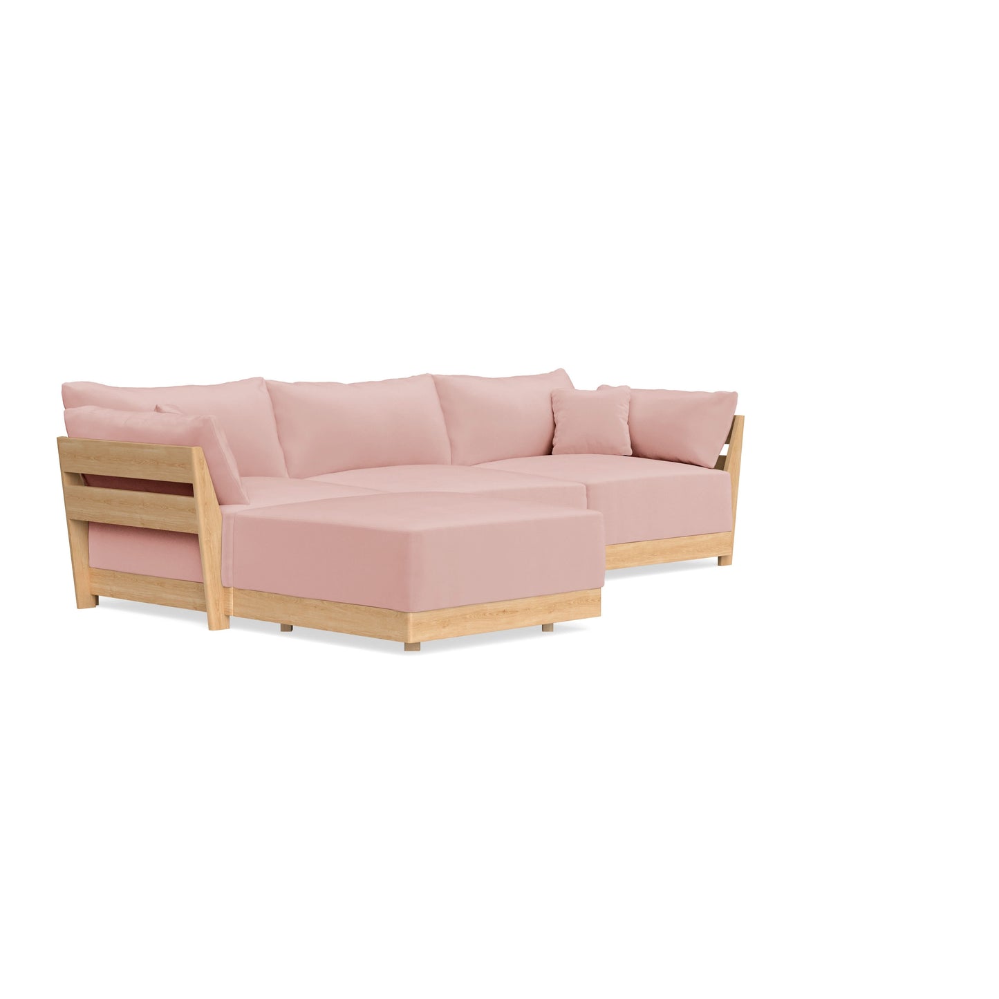 Slipcover Only - Modular Bondi 3-Seater Sectional in Powder Pink