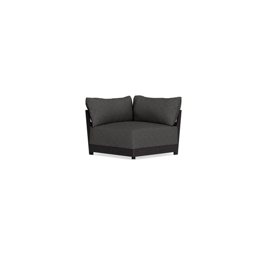 Modular Bondi Black Corner Chair in Graphite | Memory Foam Blend