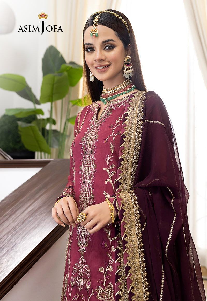 AJJM-24 EMBROIDERED CHIFFON 3 PCS