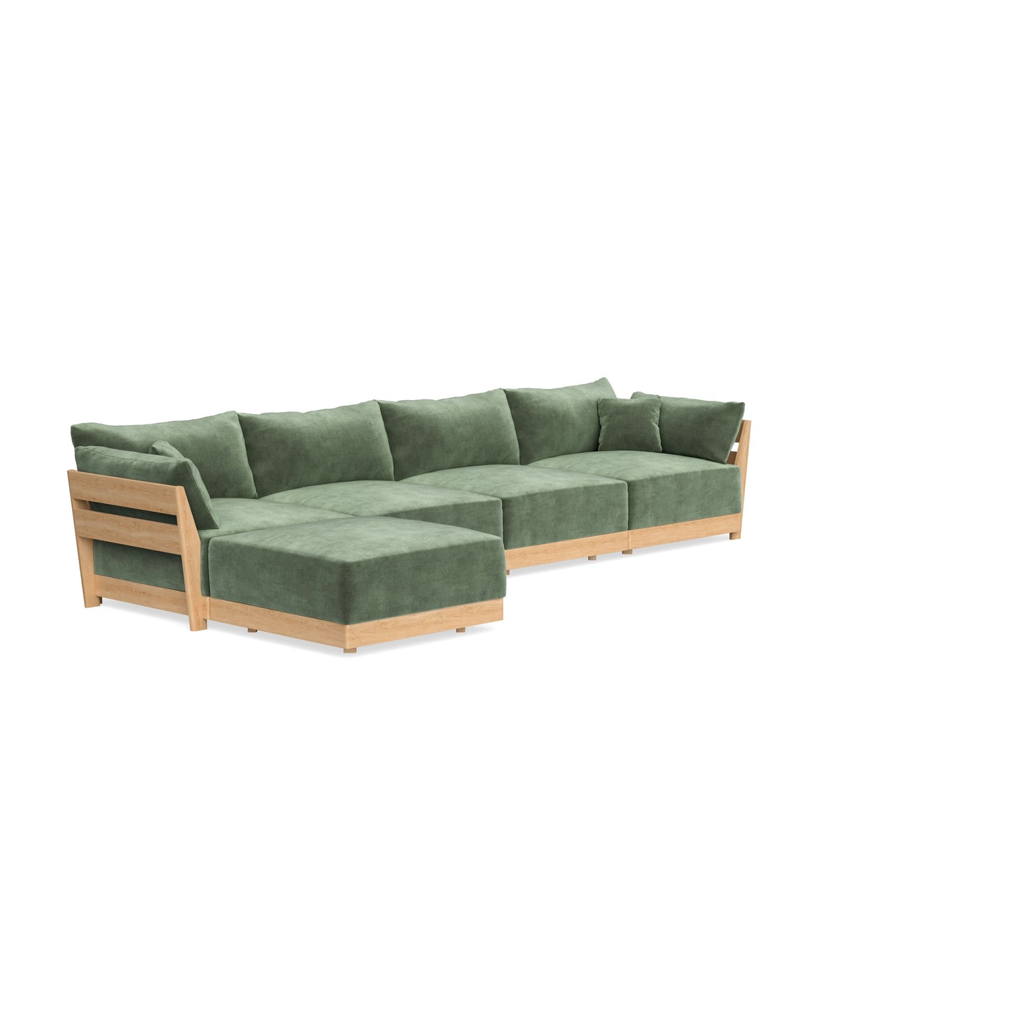 Slipcover Only - Modular Bondi 4-Seater Sectional in Rosemary