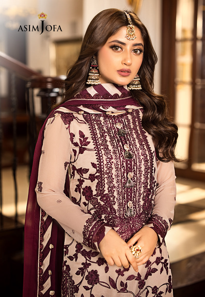 AJJM-11 EMBROIDERED CHIFFON 3 PCS