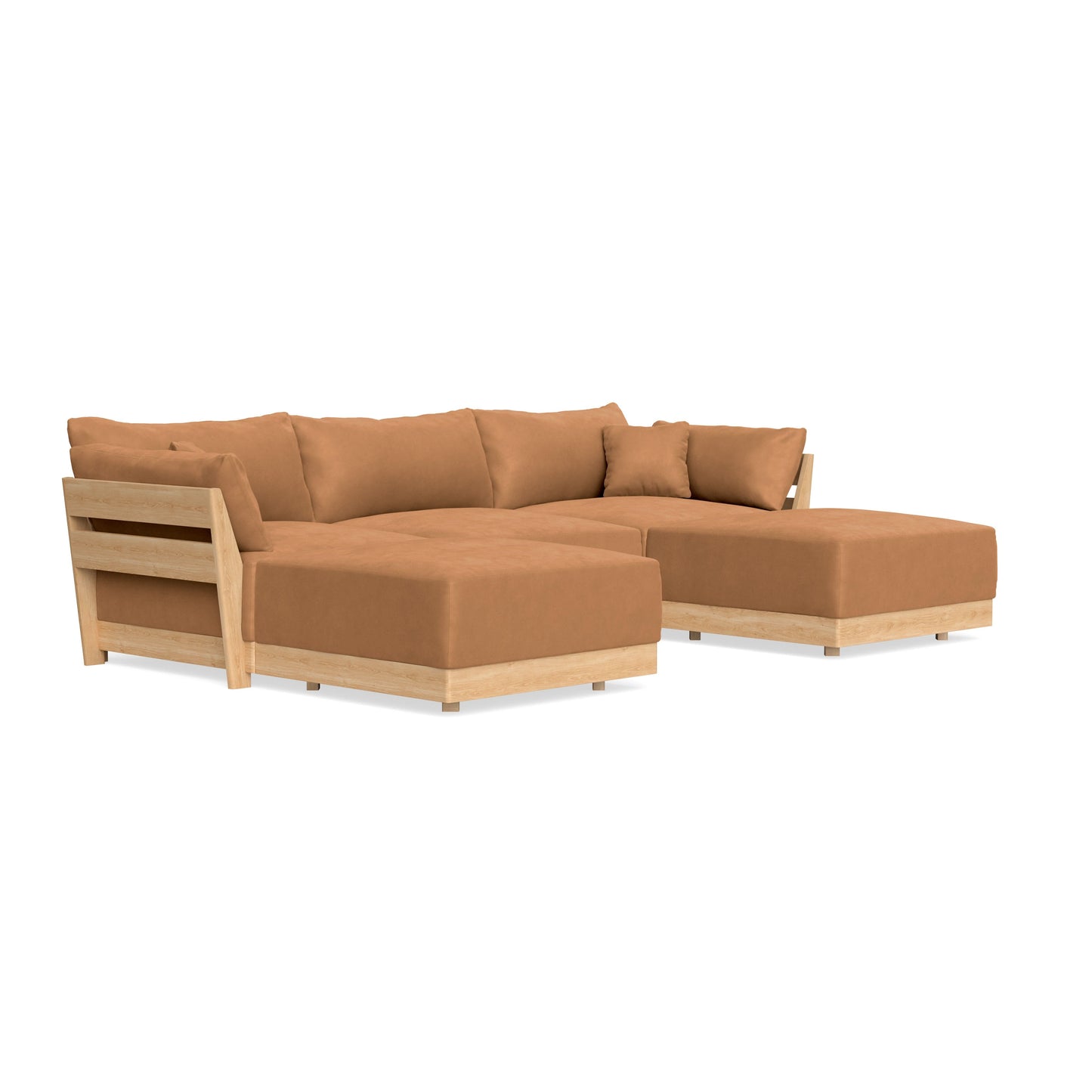 Slipcover Only - Modular Bondi 3-Seater U-Sectional in Cheddar