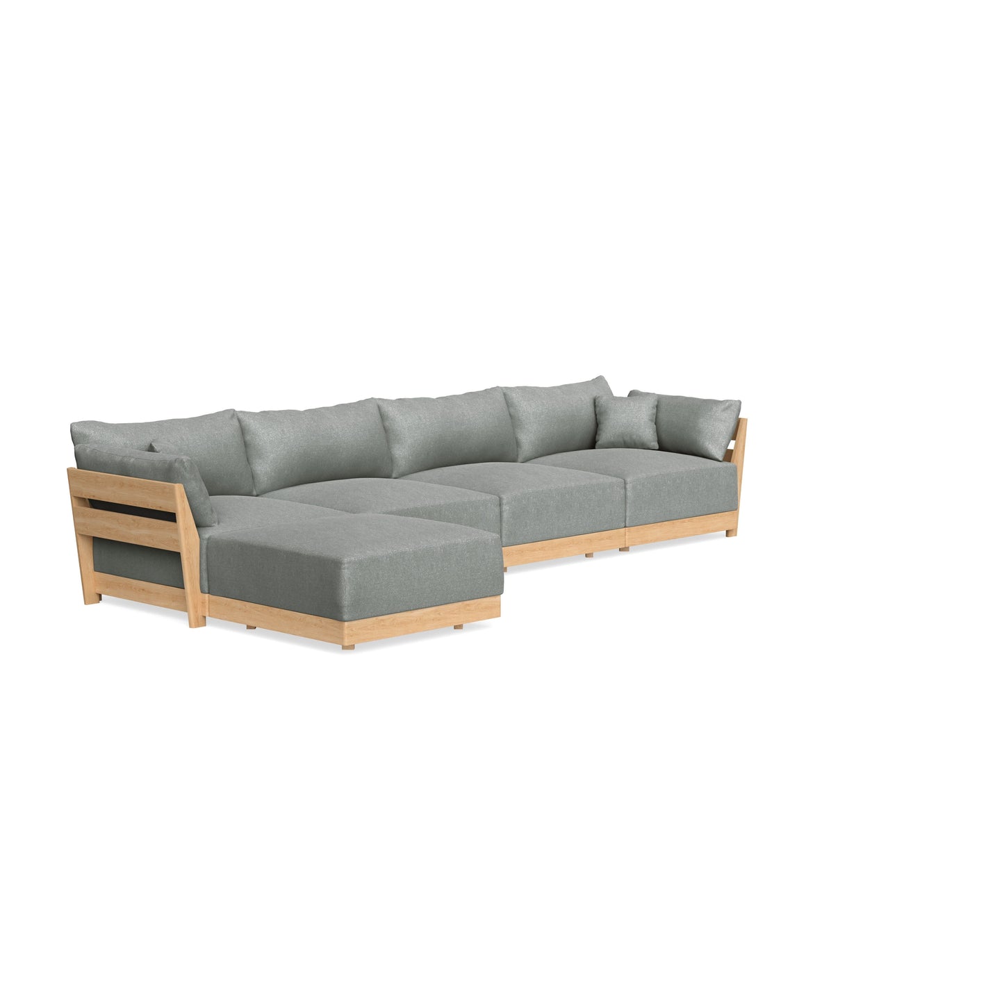 Slipcover Only - Modular Bondi 4-Seater Sectional in Storm Gray