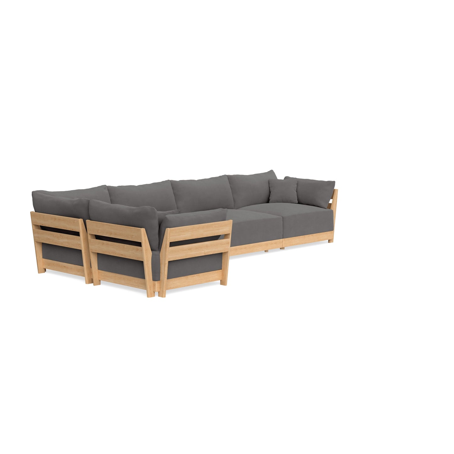 Slipcover Only - Modular Bondi 5-Seater L-Sectional in Burnt Ember