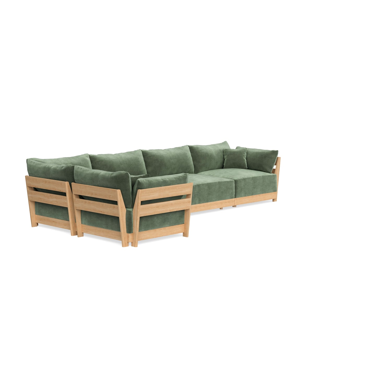 Slipcover Only - Modular Bondi 5-Seater L-Sectional in Rosemary