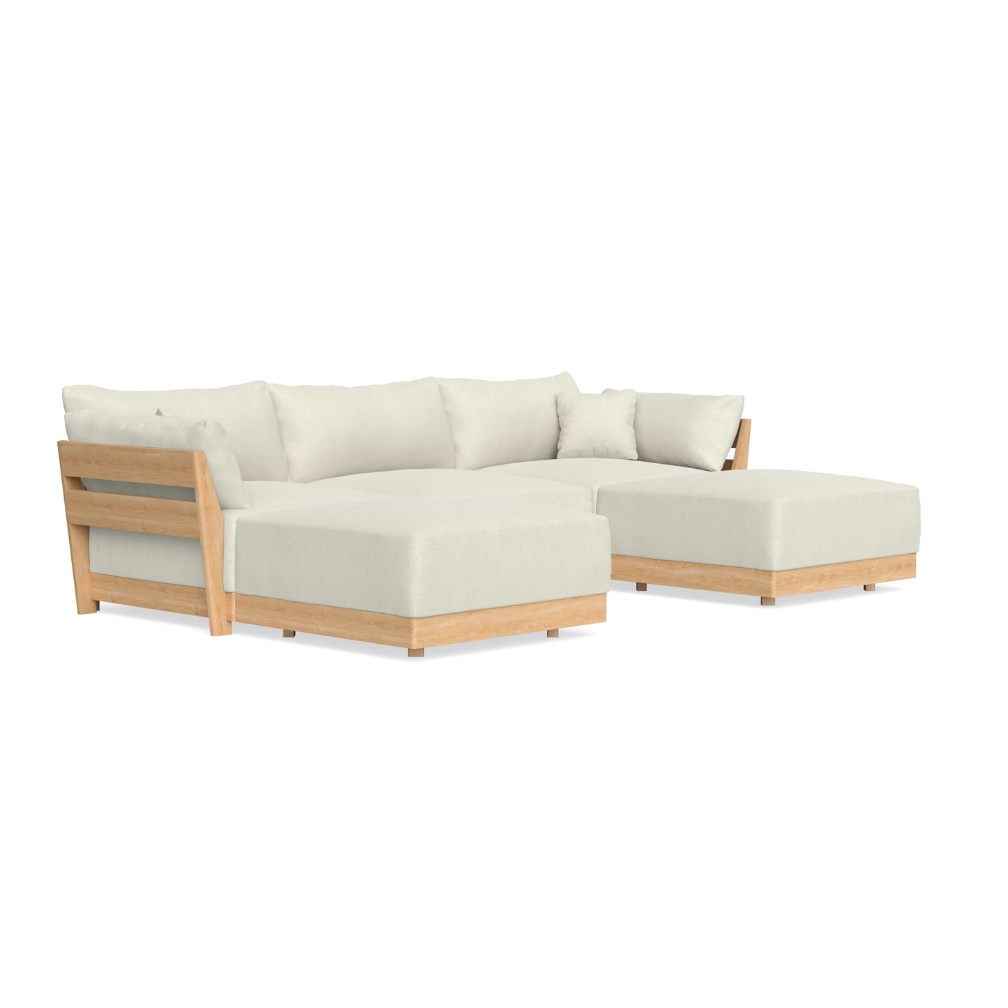 Slipcover Only - Modular Bondi 3-Seater U-Sectional in Eggshell