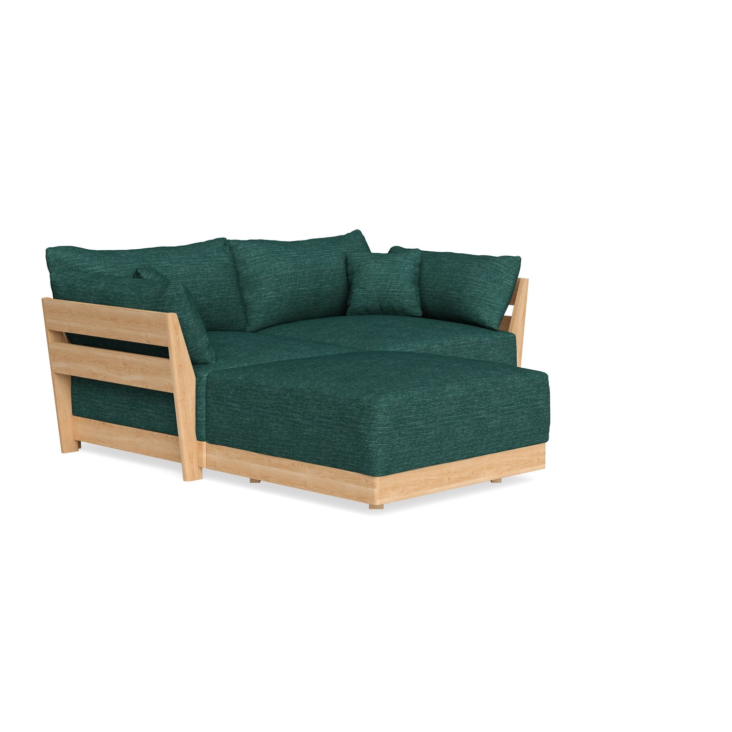 Slipcover Only - Modular Bondi 2-Seater Sectional in Forest Green