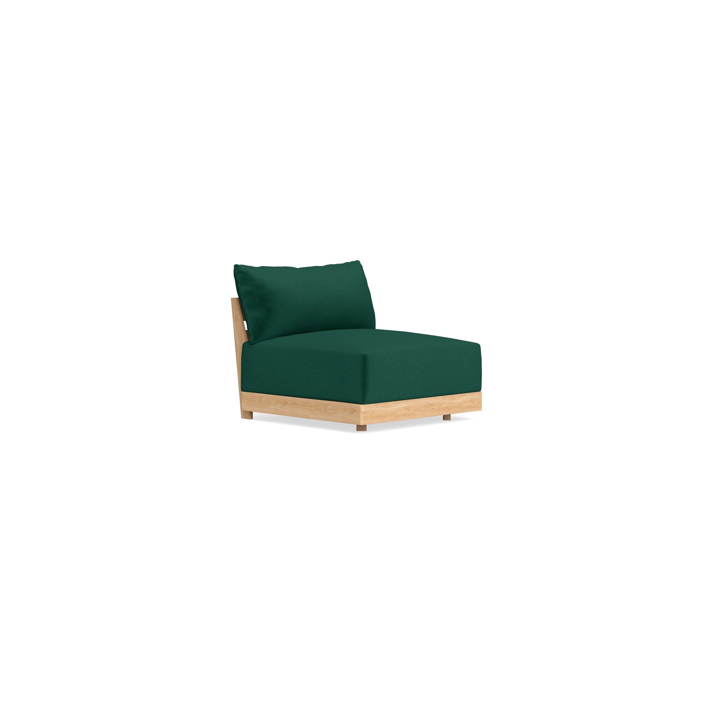 Slipcover Only - Modular Bondi Armless Chair in Evergreen