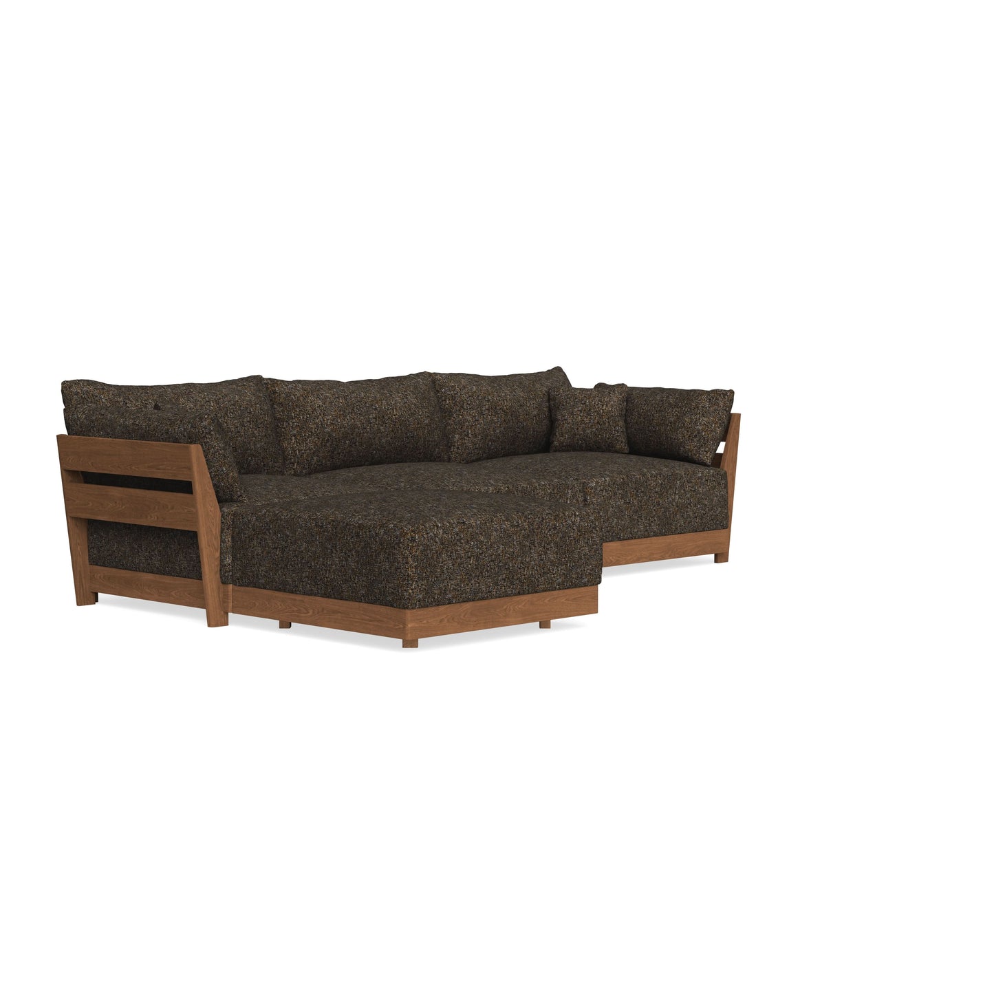 Modular Bondi Espresso 3-Seater Sectional in Phantom | Memory Foam Blend