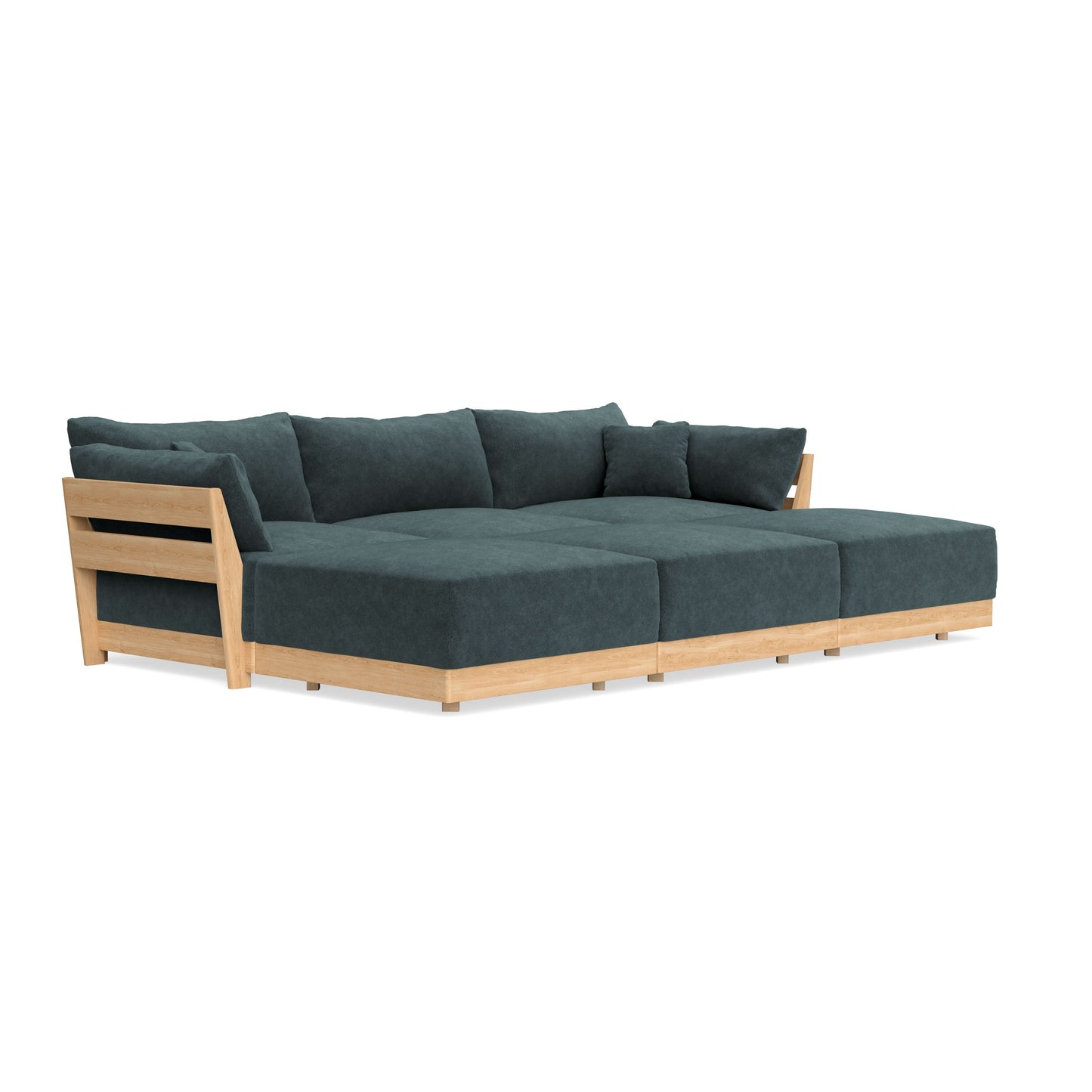 Slipcover Only - Modular Bondi 3-Seater Daybed Sofa Sectional in Nightfall