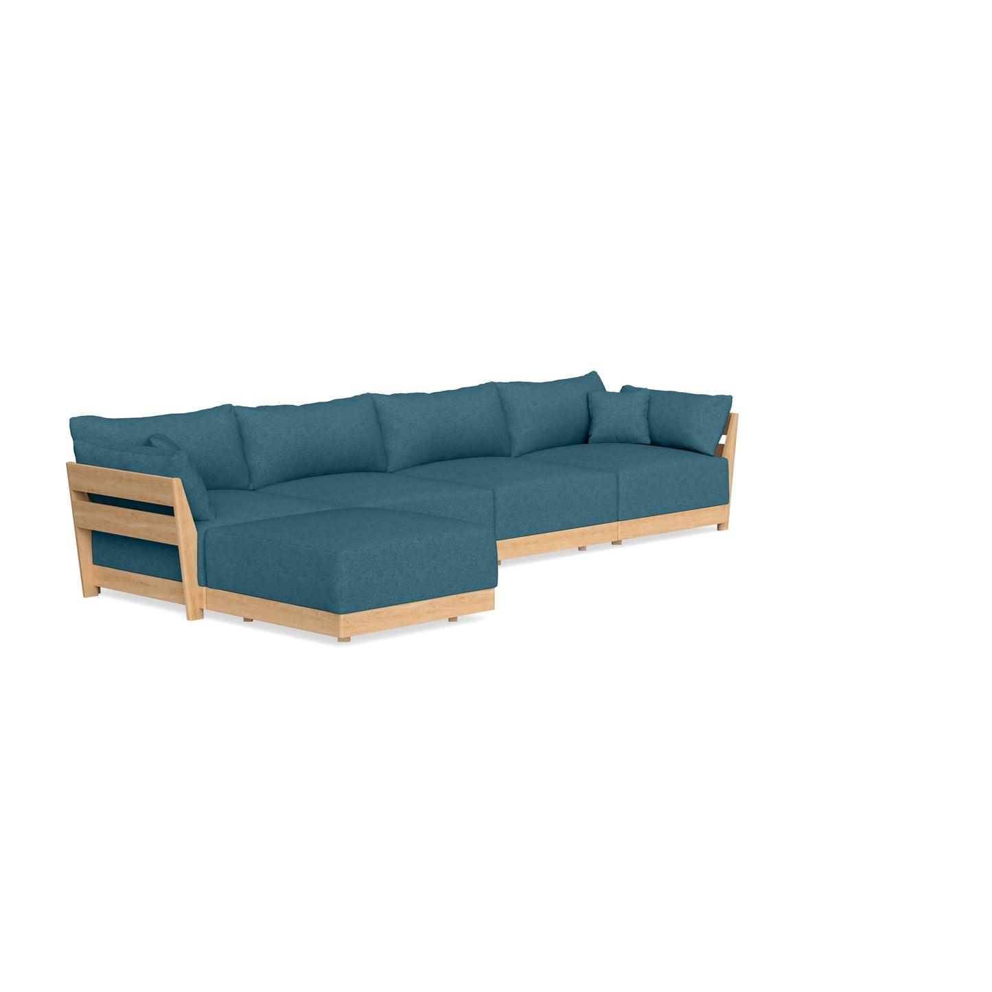 Slipcover Only - Modular Bondi 4-Seater Sectional in Aegean Blue