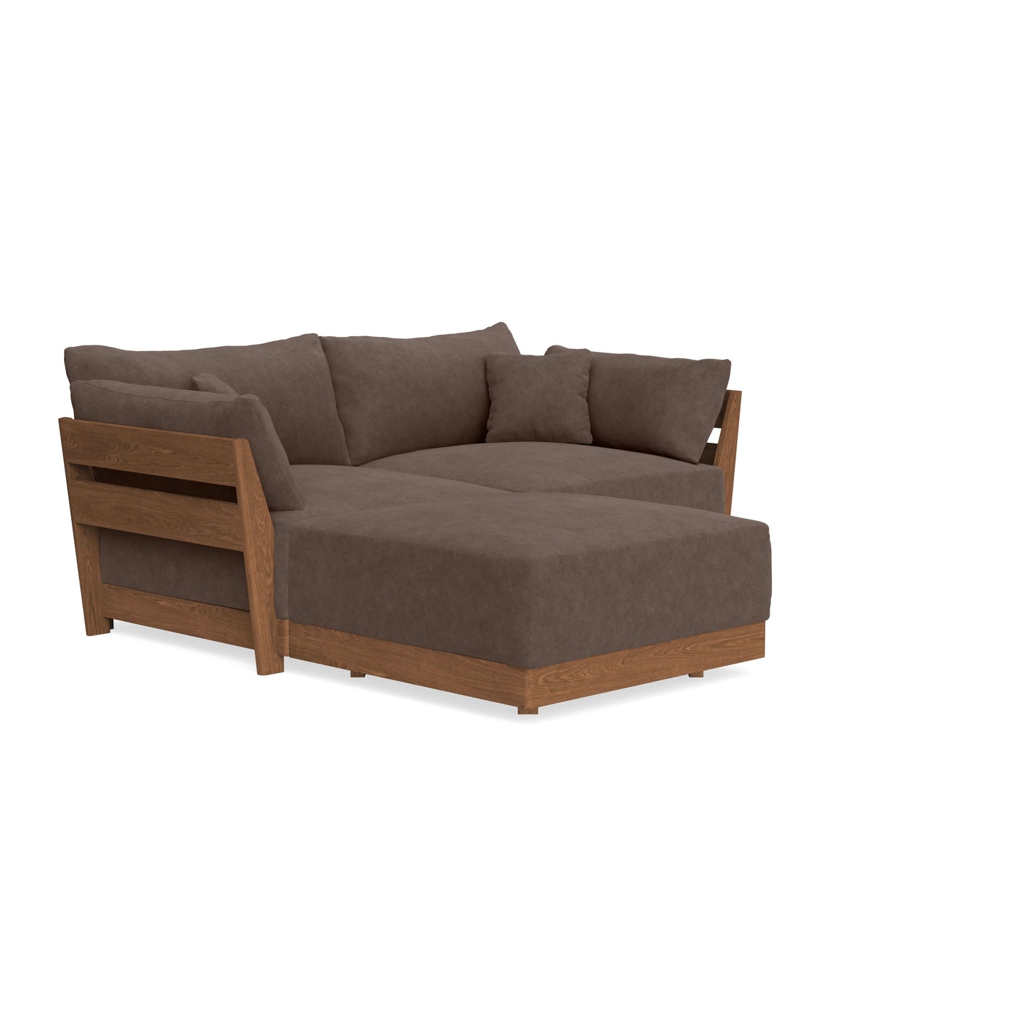 Modular Bondi Espresso 2-Seater Sectional in Chocolate | Classic Blend