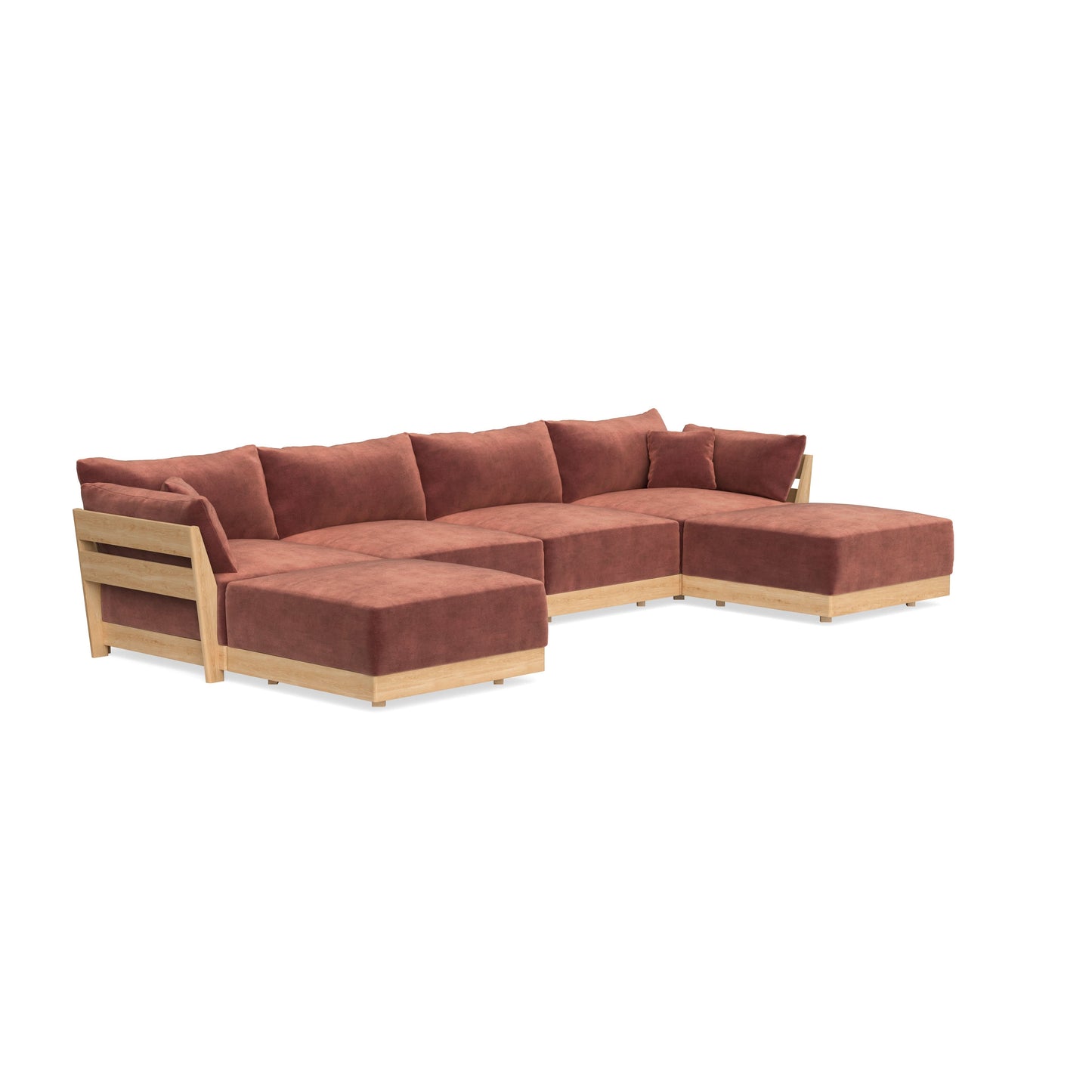 Slipcover Only - Modular Bondi 4-Seater U-Sectional in Spice