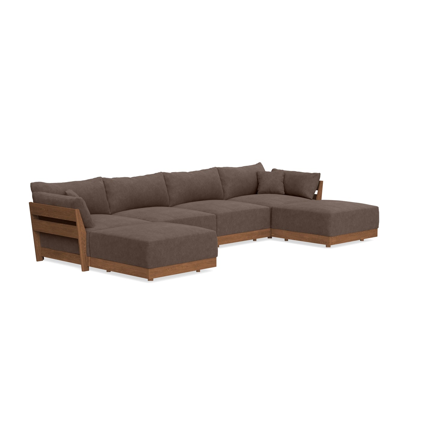 Modular Bondi Espresso 4-Seater U-Sectional in Chocolate | Classic Blend