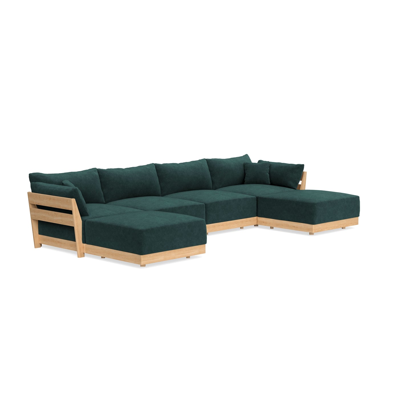 Slipcover Only - Modular Bondi 4-Seater U-Sectional in Harbor Blue