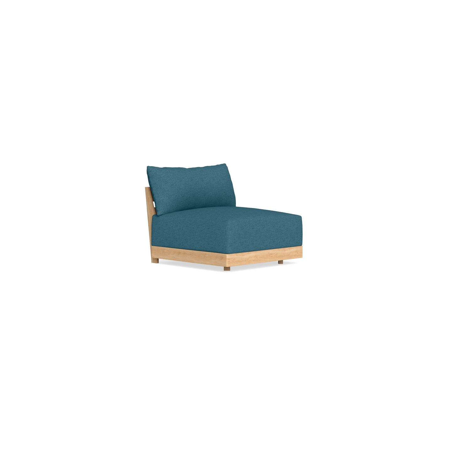 Slipcover Only - Modular Bondi Armless Chair in Aegean Blue