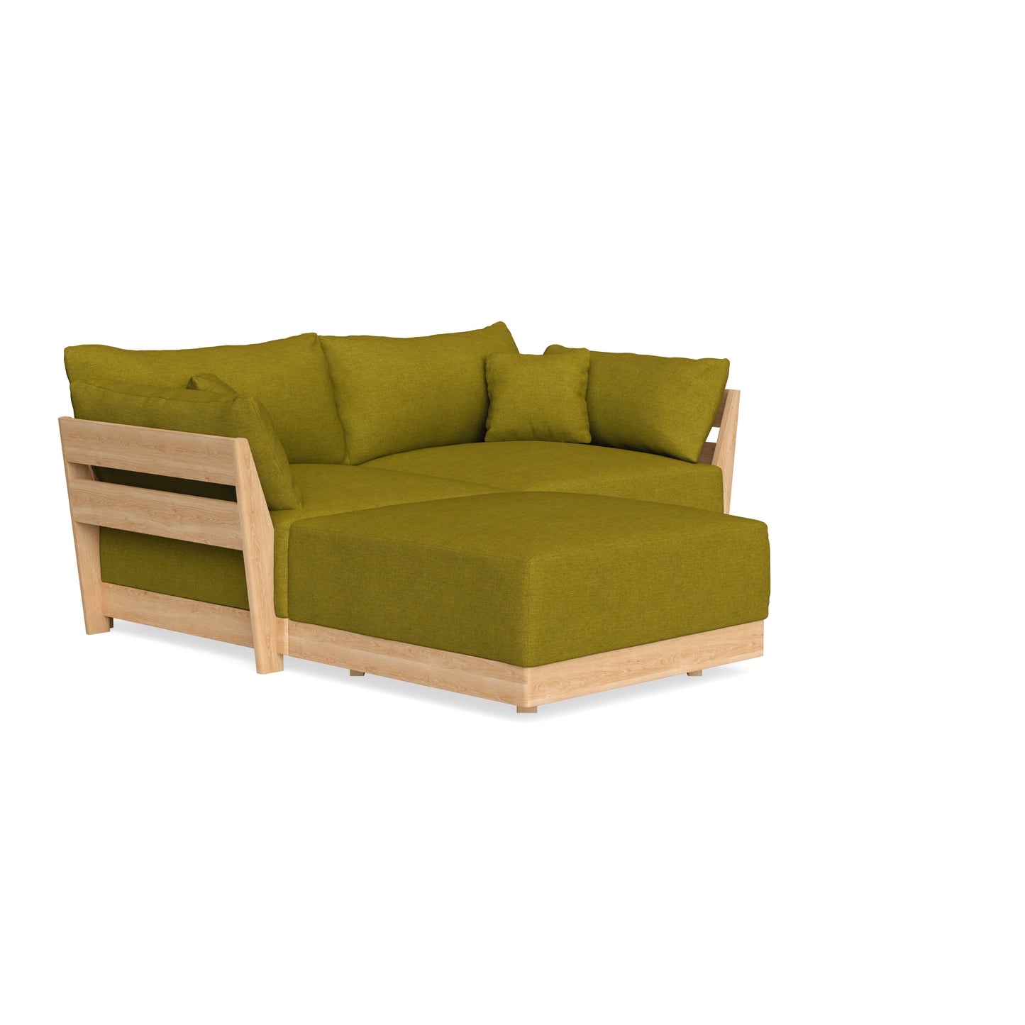 Slipcover Only - Modular Bondi 2-Seater Sectional in Olive Green