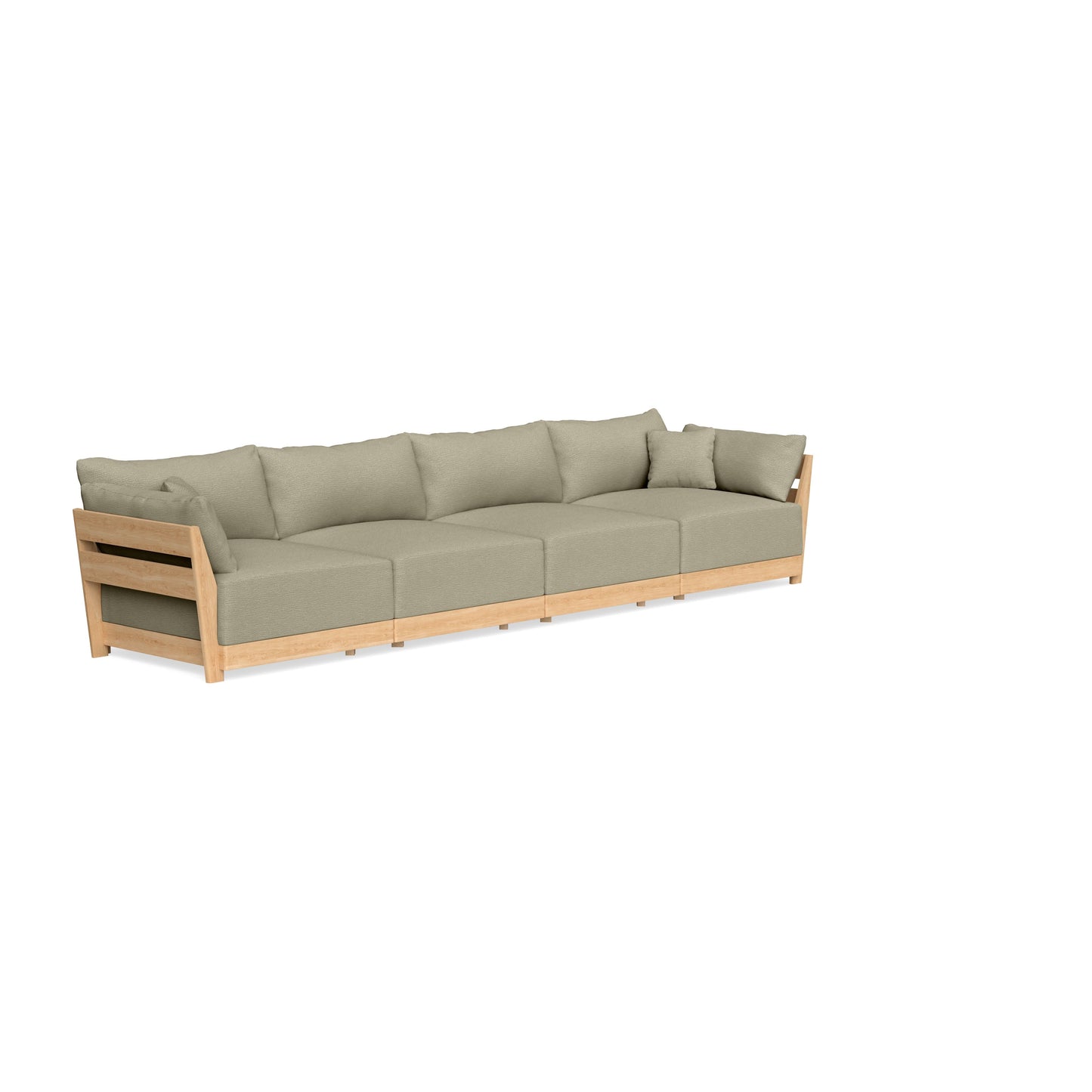 Modular Bondi Latte 4-Seater Sofa in Cappuccino | Classic Blend