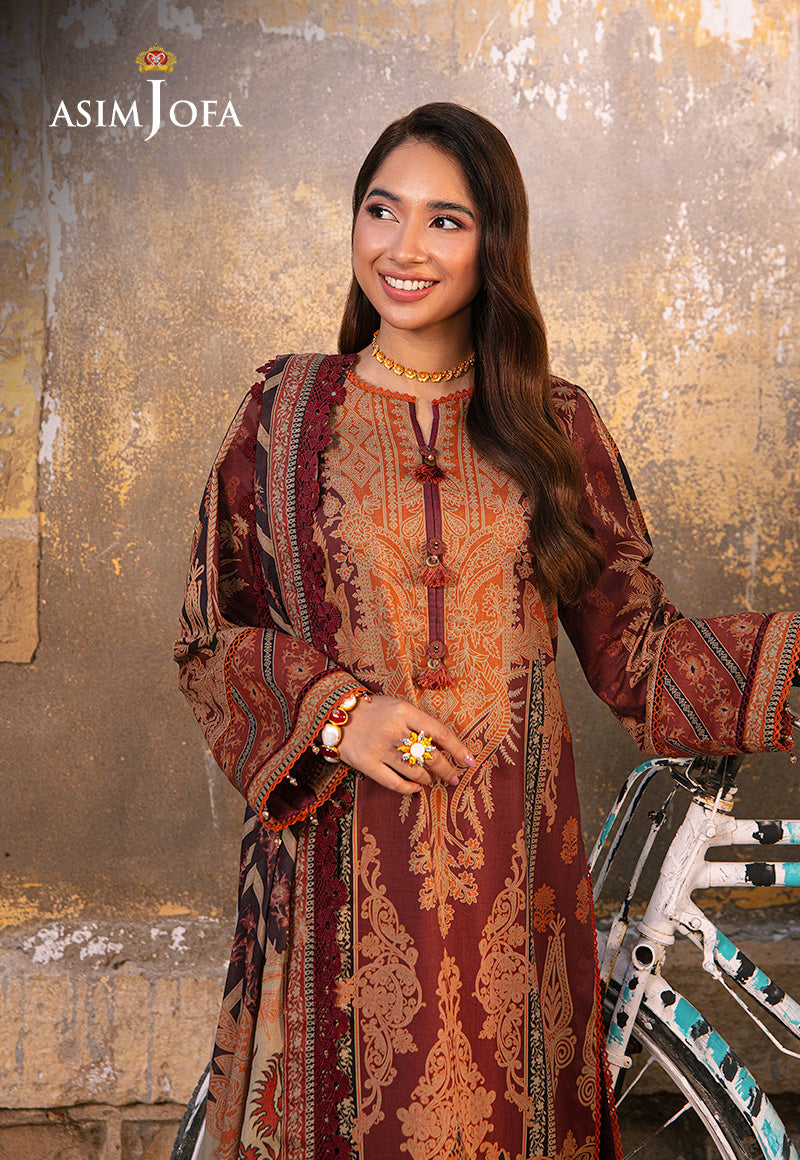 AJARP-24 EMBROIDERED LAWN 3 PCS