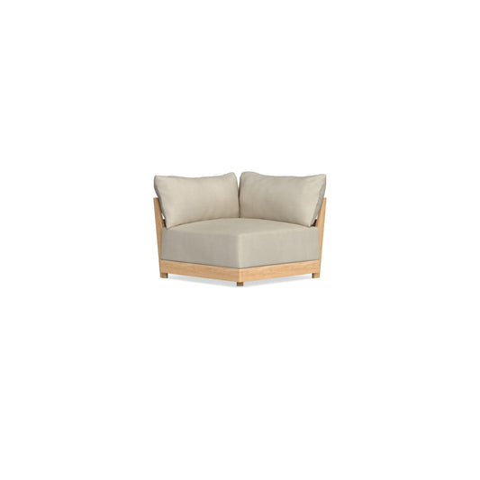 Modular Bondi Latte Corner Chair in Almond | Memory Foam Blend