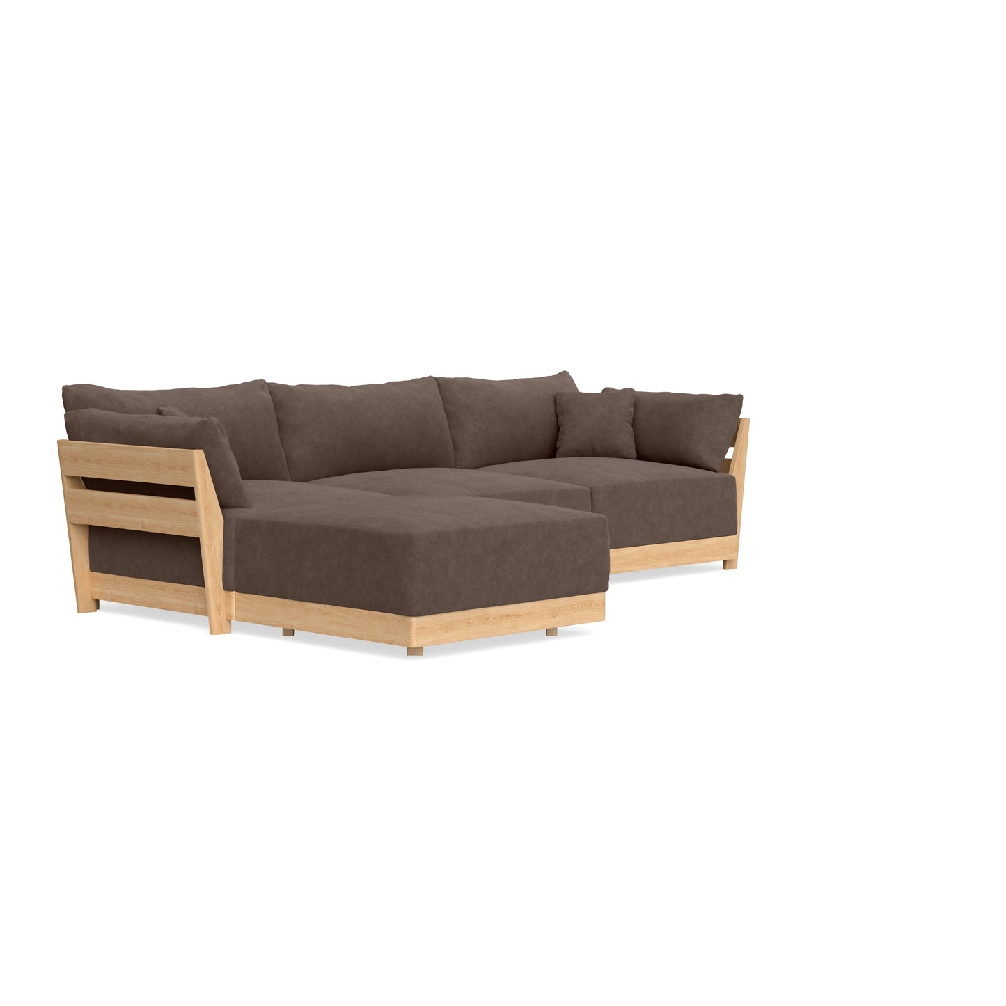 Slipcover Only - Modular Bondi 3-Seater Sectional in Chocolate