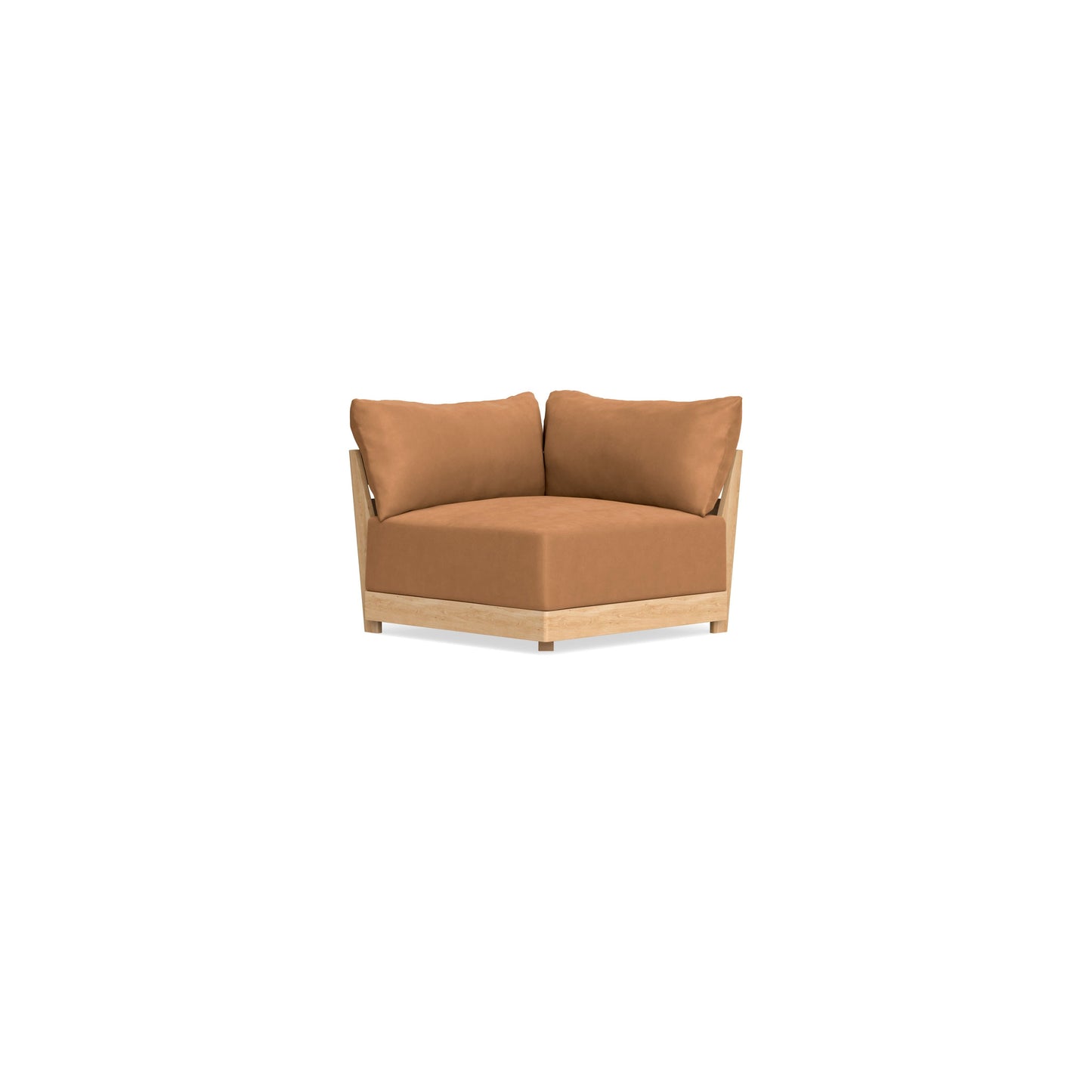 Modular Bondi Latte Corner Chair in Cheddar | Memory Foam Blend