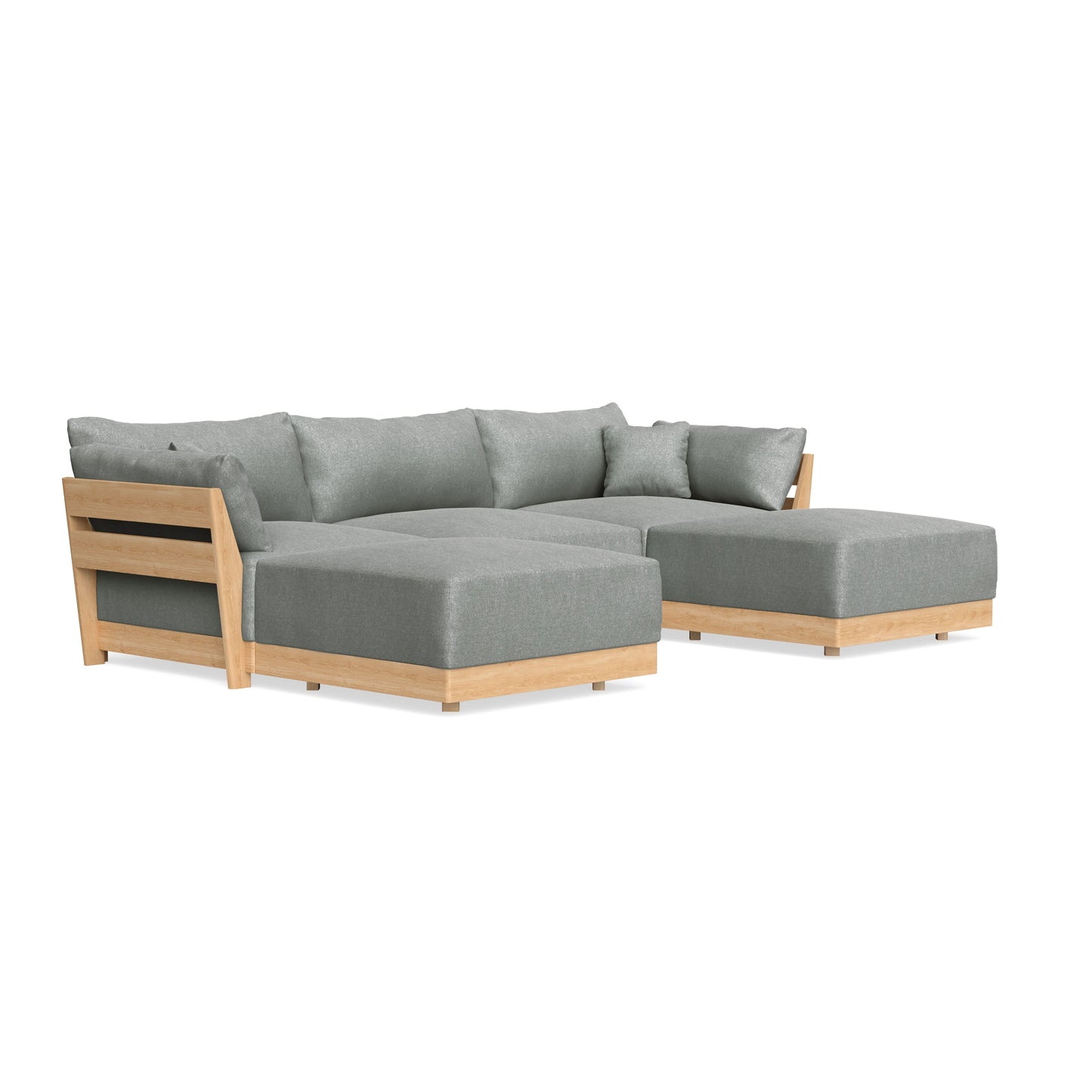Slipcover Only - Modular Bondi 3-Seater U-Sectional in Storm Gray