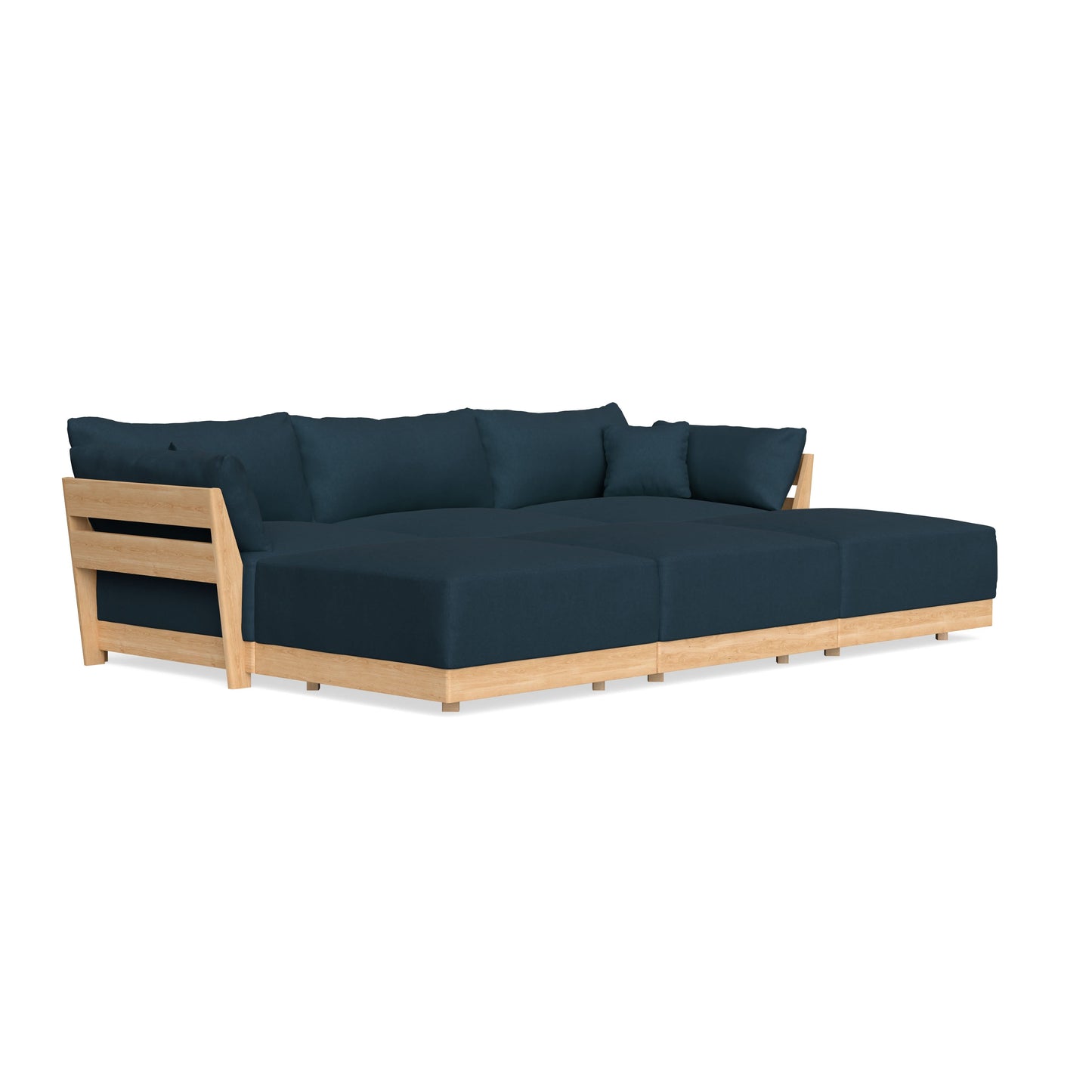 Slipcover Only - Modular Bondi 3-Seater Daybed Sofa Sectional in Navy Blue