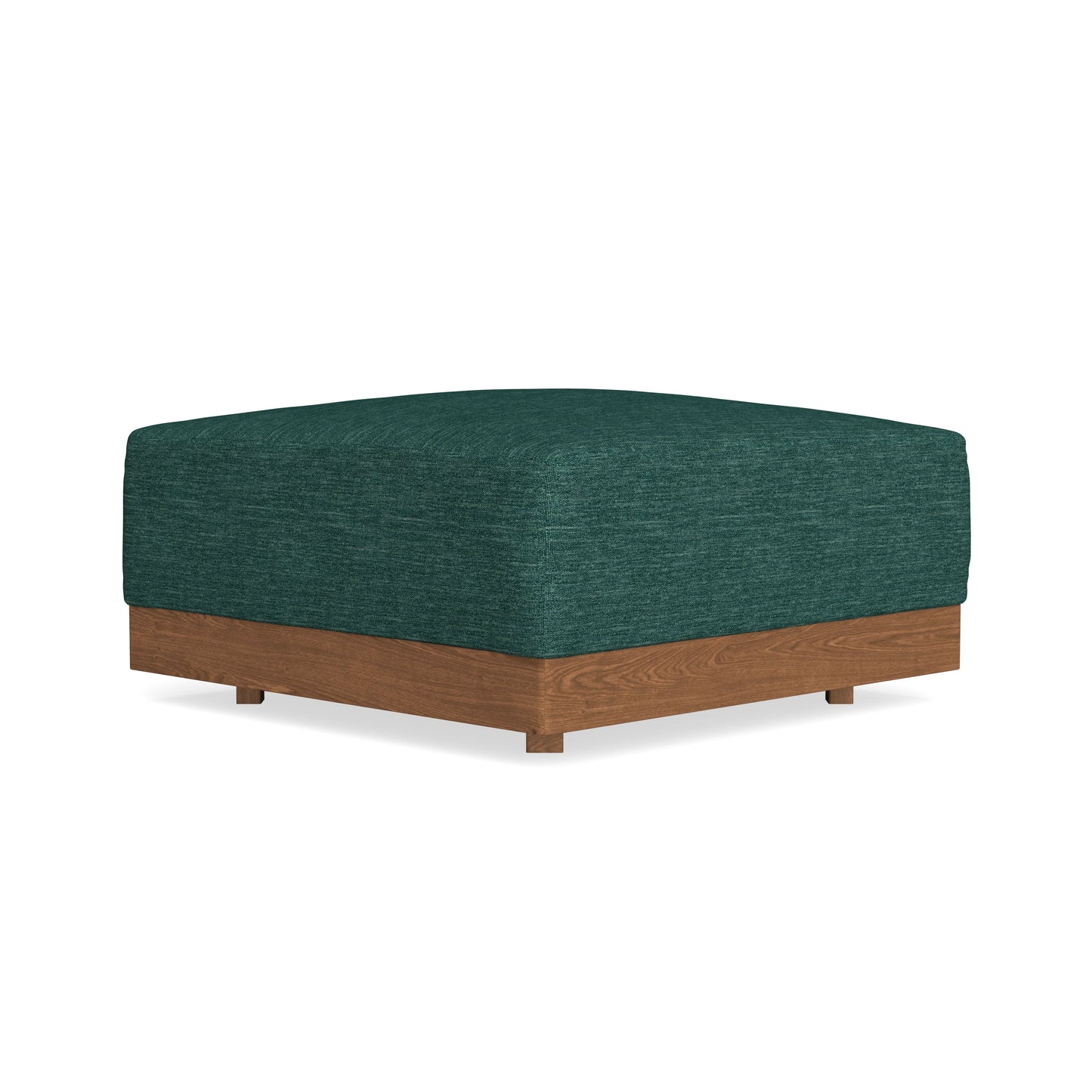 Modular Bondi Espresso Ottoman in Forest Green | Classic Blend
