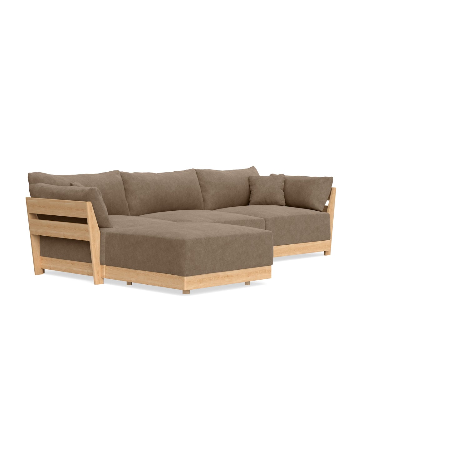 Slipcover Only - Modular Bondi 3-Seater Sectional in Coffee
