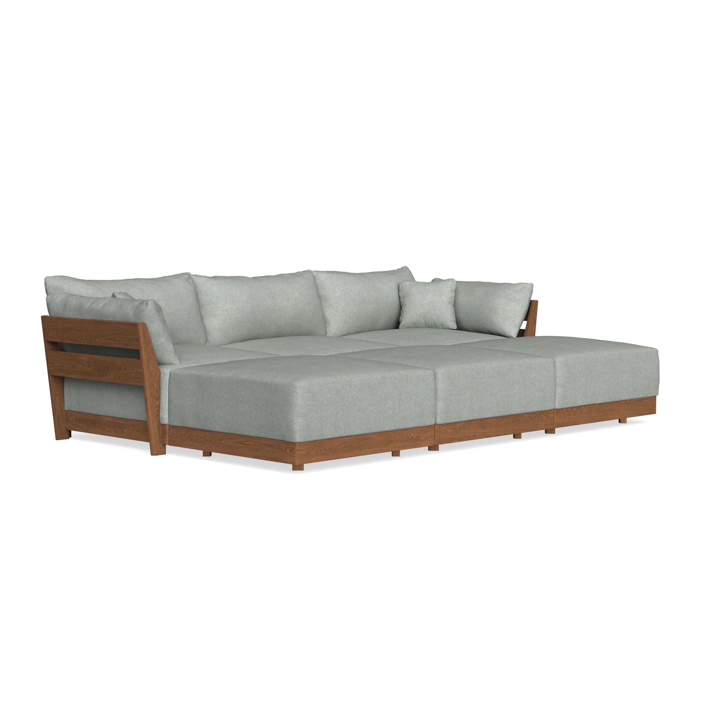 Modular Bondi Espresso 3-Seater Daybed Sofa Sectional in Spa | Classic Blend