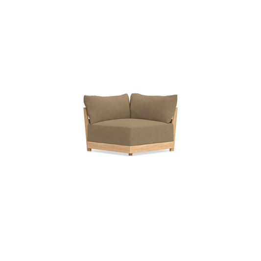 Modular Bondi Latte Corner Chair in Macchiato | Memory Foam Blend