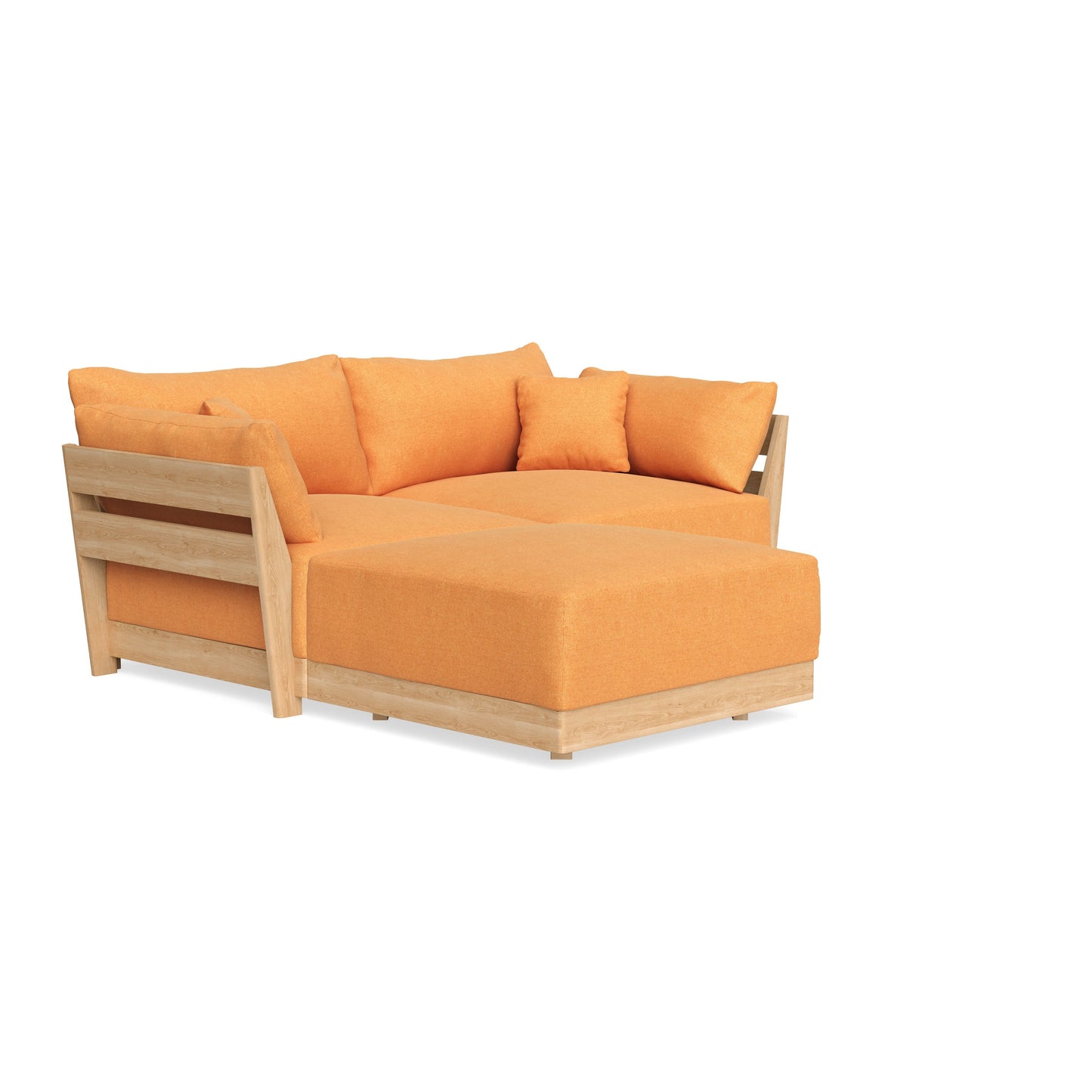 Slipcover Only - Modular Bondi 2-Seater Sectional in Tangerine