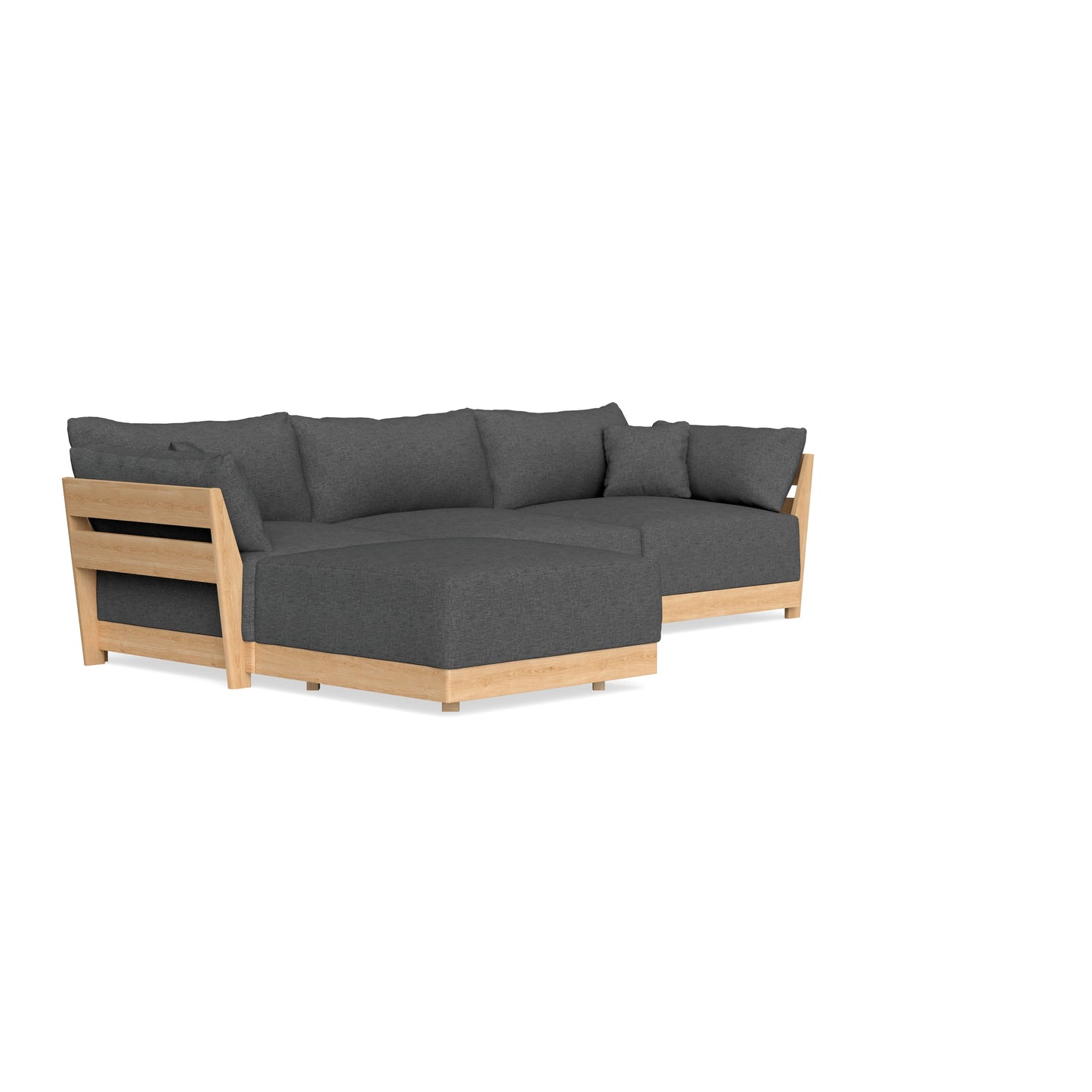 Slipcover Only - Modular Bondi 3-Seater Sectional in Pebble