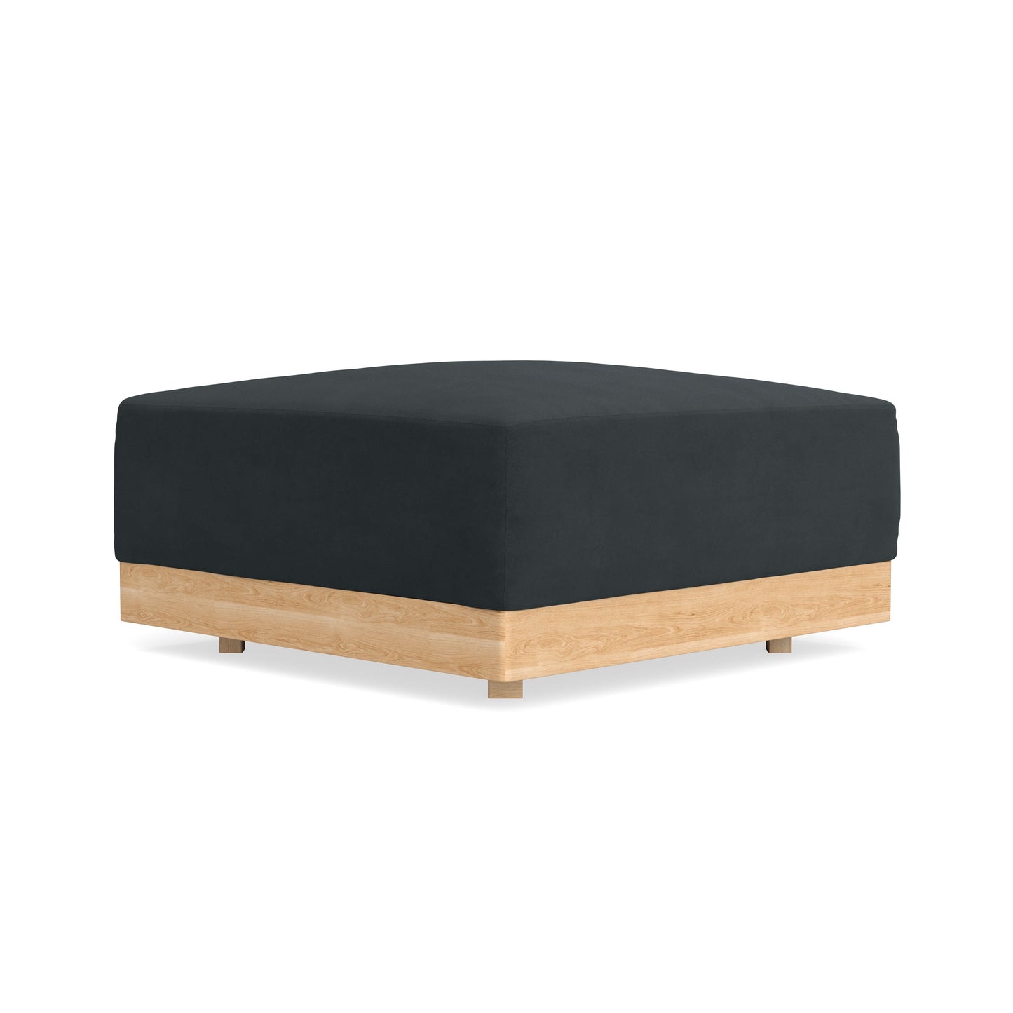 Slipcover Only - Modular Bondi Ottoman in Obsidian